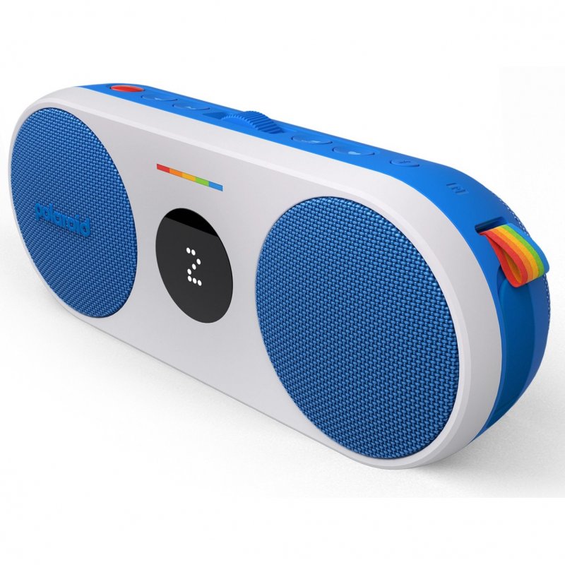 Detalle de Polaroid P2 Music Player — altavoz Bluetooth portátil (azul): ficha y opinión