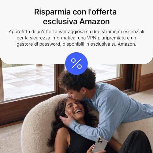 Thumbnail 10 de NordVPN Amazon Essential – 1 Mese, 10 Dispositivi, VPN e Password Manager (Codice Digitale)