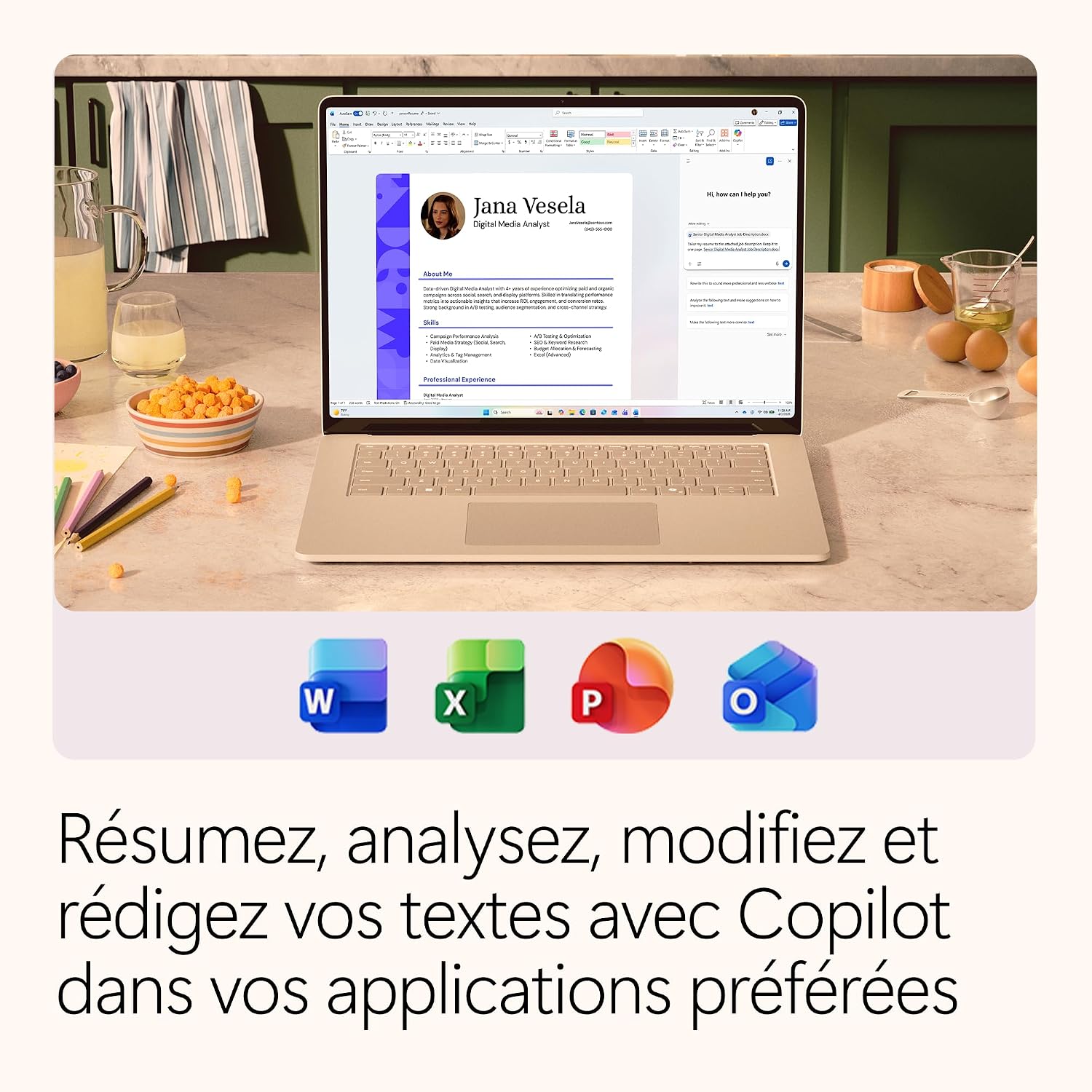 Detalle de Microsoft 365 Famille — Abonnement 12 mois pour 6 utilisateurs avec IA et 6 To de stockage OneDrive