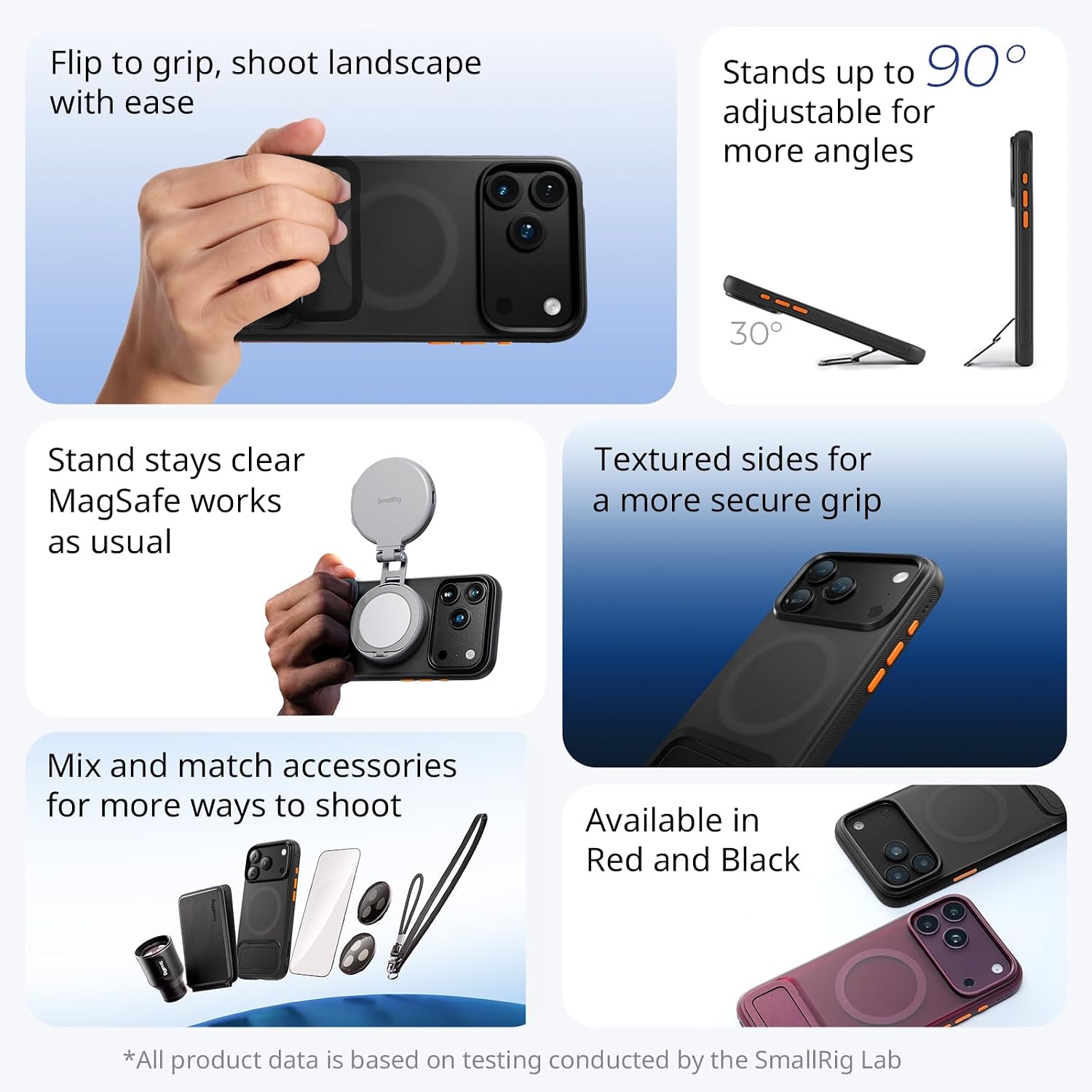 Detalle 2 de SmallRig Phone Case with Stand, Aurora Black