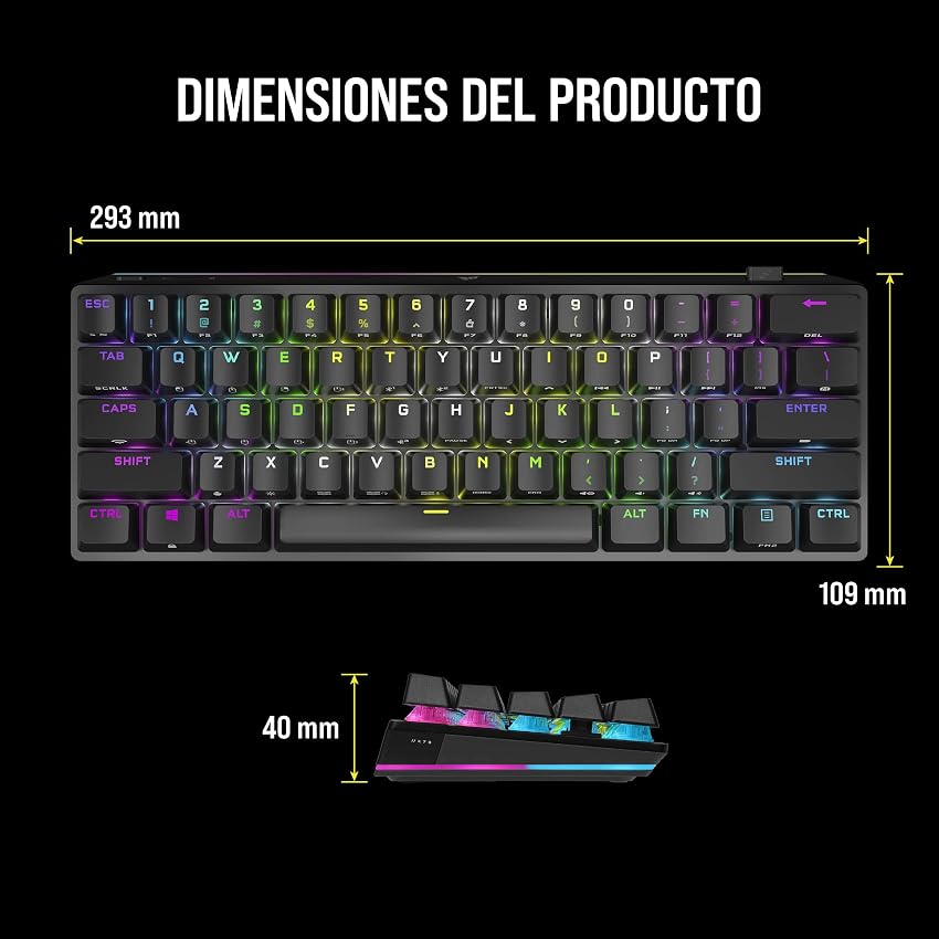 Thumbnail 6 de Corsair K70 PRO MINI WIRELESS RGB - Teclado Mecánico Gaming