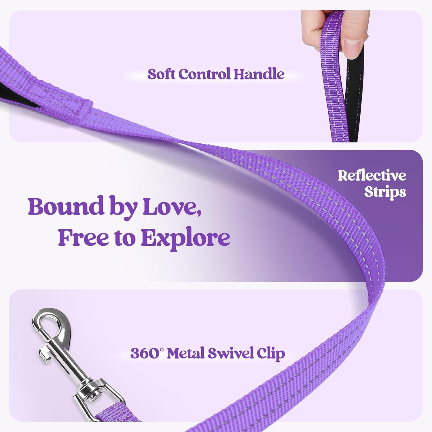 Thumbnail 6 de rabbitgoo Small Dog Harness and Lead Set for Small Dogs (Step-in, Purple)