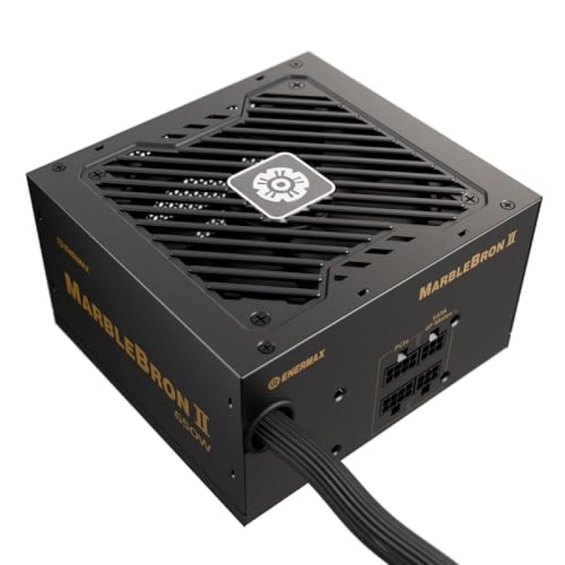 Detalle 2 de Enermax MarbleBron II 650W 80+ Bronze ATX 3.1 DC-DC modul - Fuente de alimentación fiable para gaming y workstations