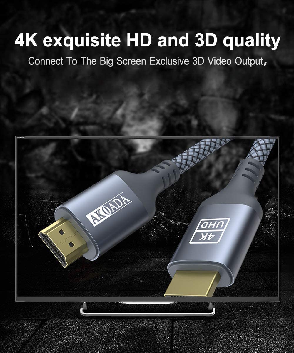 Thumbnail 2 de AkoaDa 4K HDMI-Kabel 15 m (High Speed, HDMI 2.0, 4K@60 Hz, 18 Gbit/s, ARC) – für TV, Konsole & Heimkino