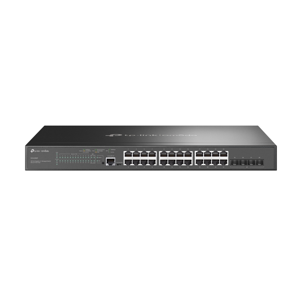 Detalle de TP-Link TL-SG3428MP 24x Gigabit PoE+ | Switch gestionado L2+ con 4x SFP y 384W