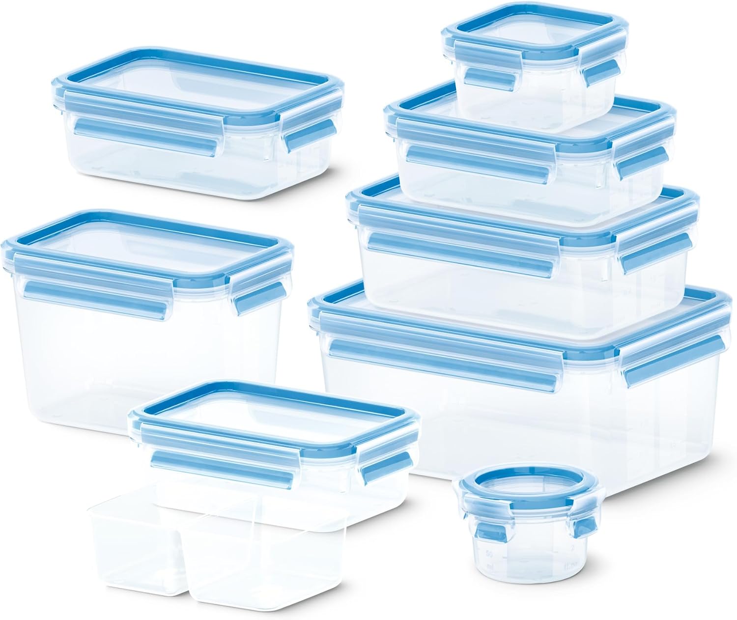 Detalle de EMSA Clip & Close Frischhaltedose – Eiswürfelform, 24 Würfel, 100% dicht, spülmaschinenfest