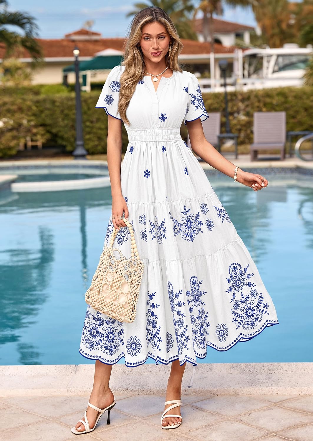Thumbnail 2 de PRETTYGARDEN Summer Dress for Women 2026 Floral Boho Maxi with Pockets