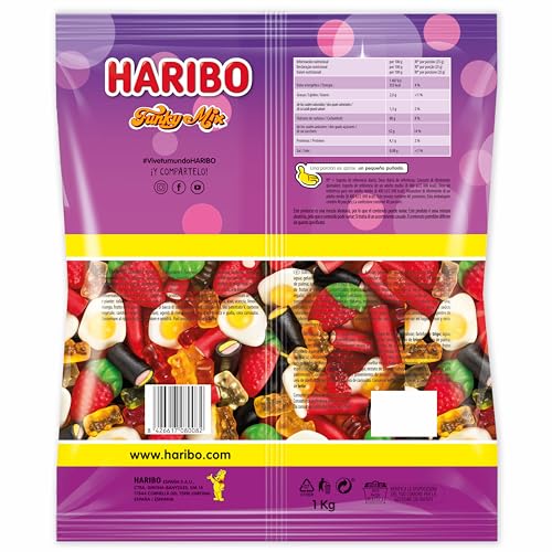 Detalle 2 de Haribo Funky Mix 🎉 1kg - Gominolas variadas