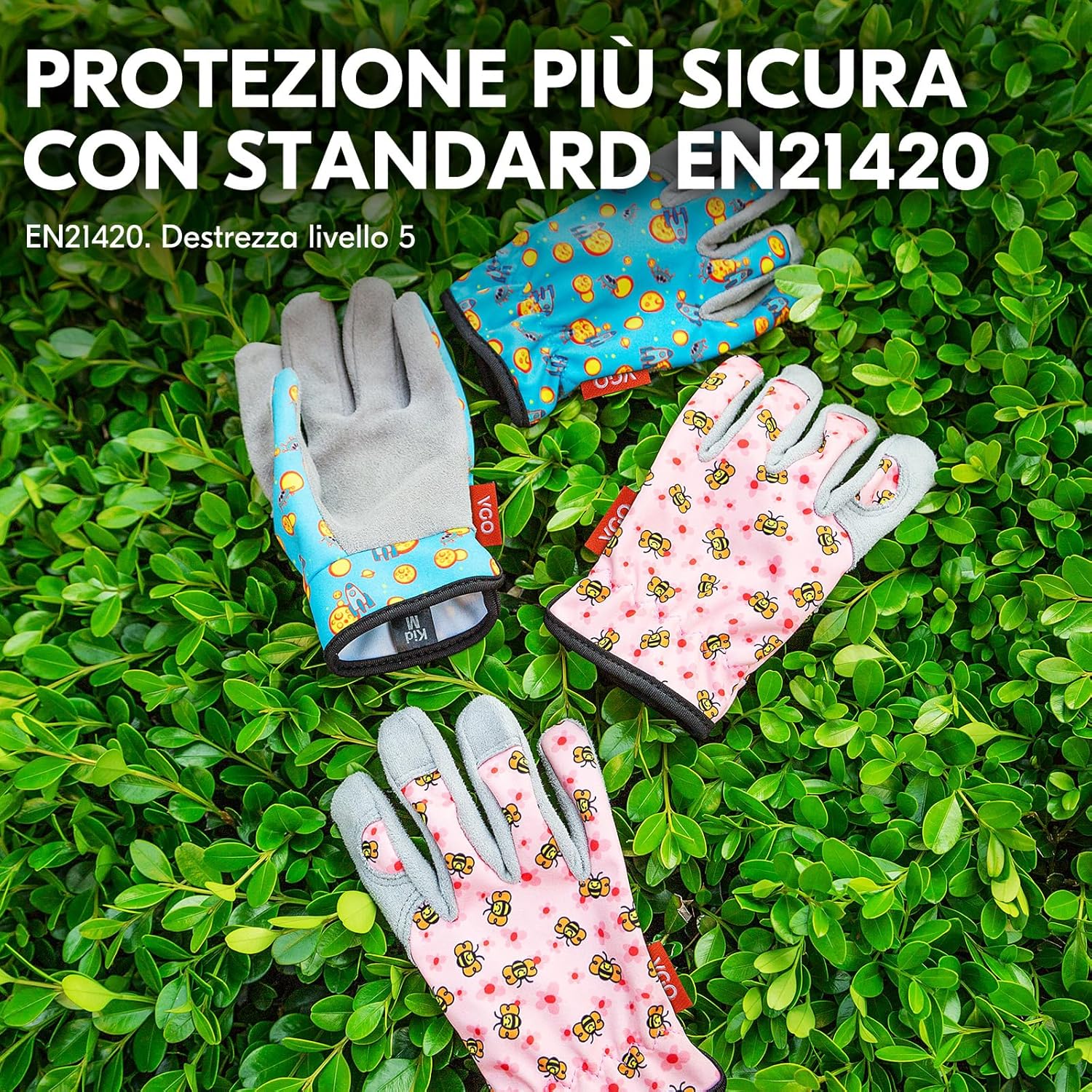 Thumbnail 3 de Vgo... guanti bambini da giardinaggio e lavoro leggero (MF7362), 1 paio
