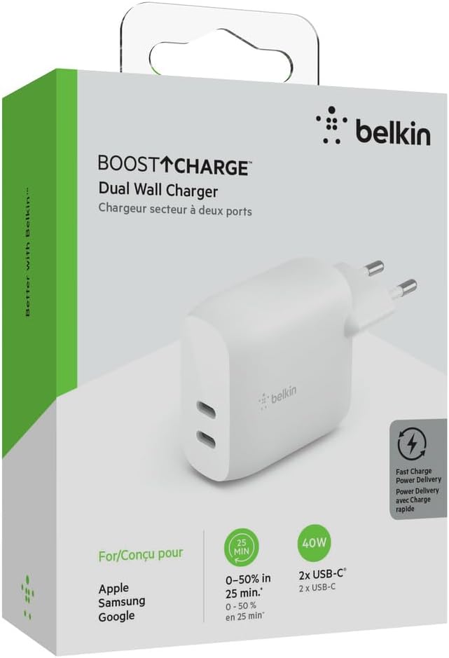 Thumbnail 3 de Belkin Caricabatteria da parete USB-C PD 40 W