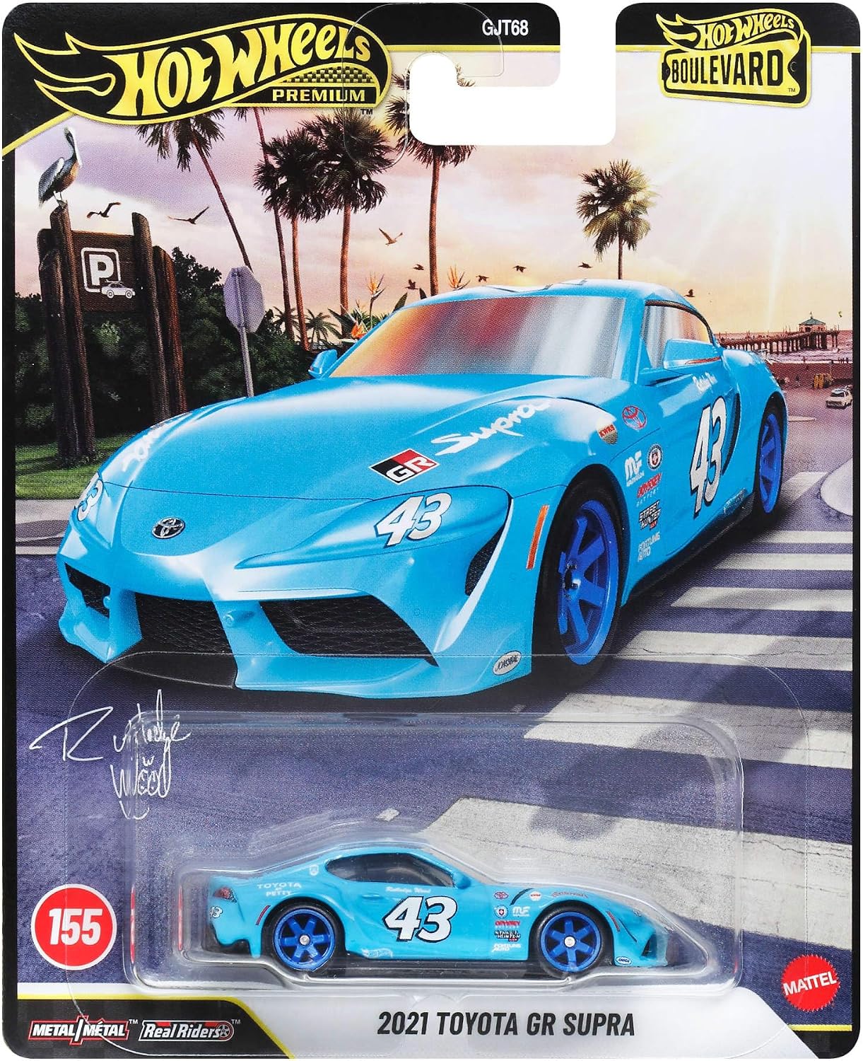 Detalle de Hot Wheels JHW34 ブールバード 2021 トヨタ GR スープラ 1/64 ブルー