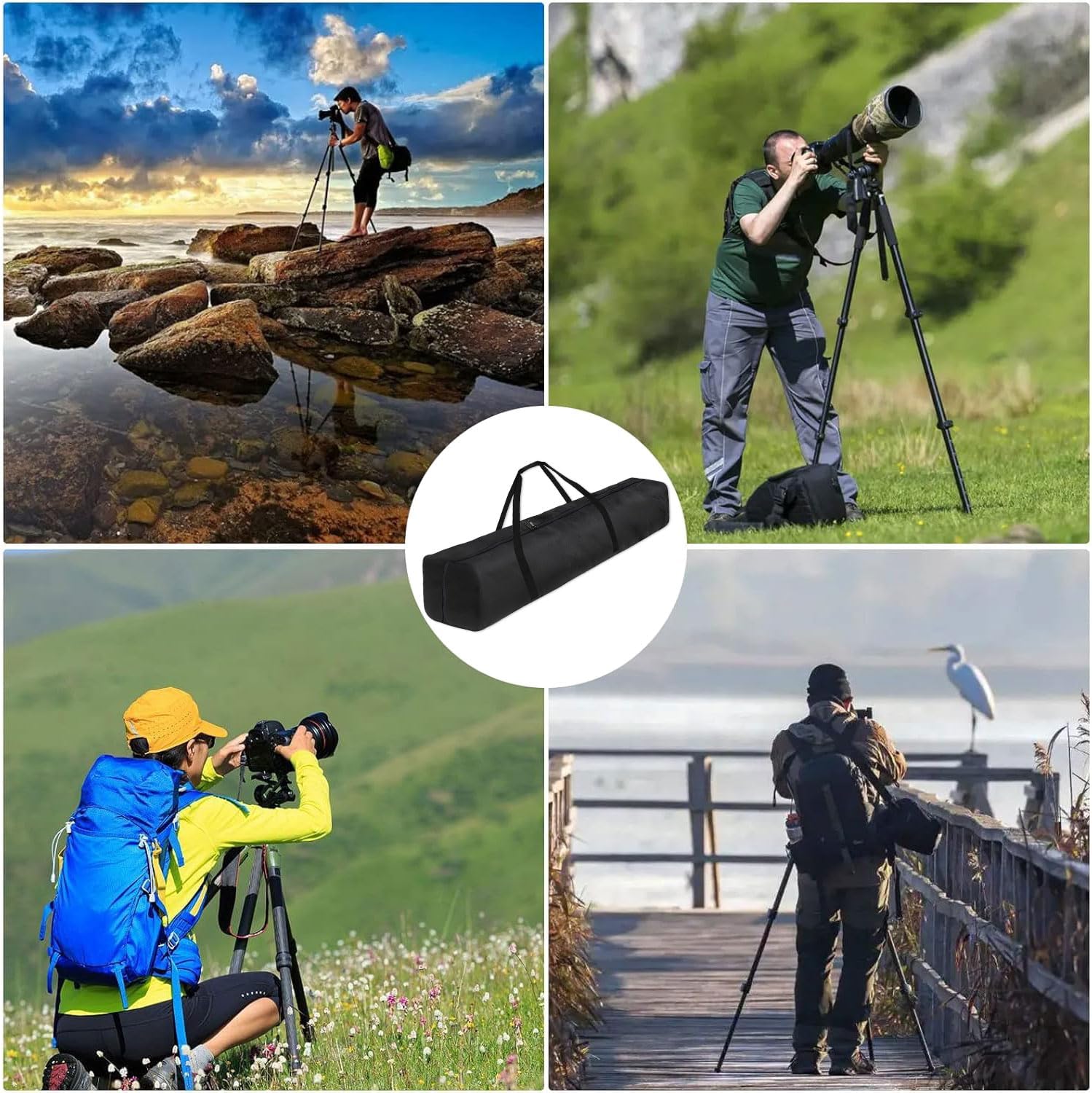 Thumbnail 6 de Lichtständer Tragetasche 100×20 cm – Stativtasche mit Kordelzug und Tragegriff