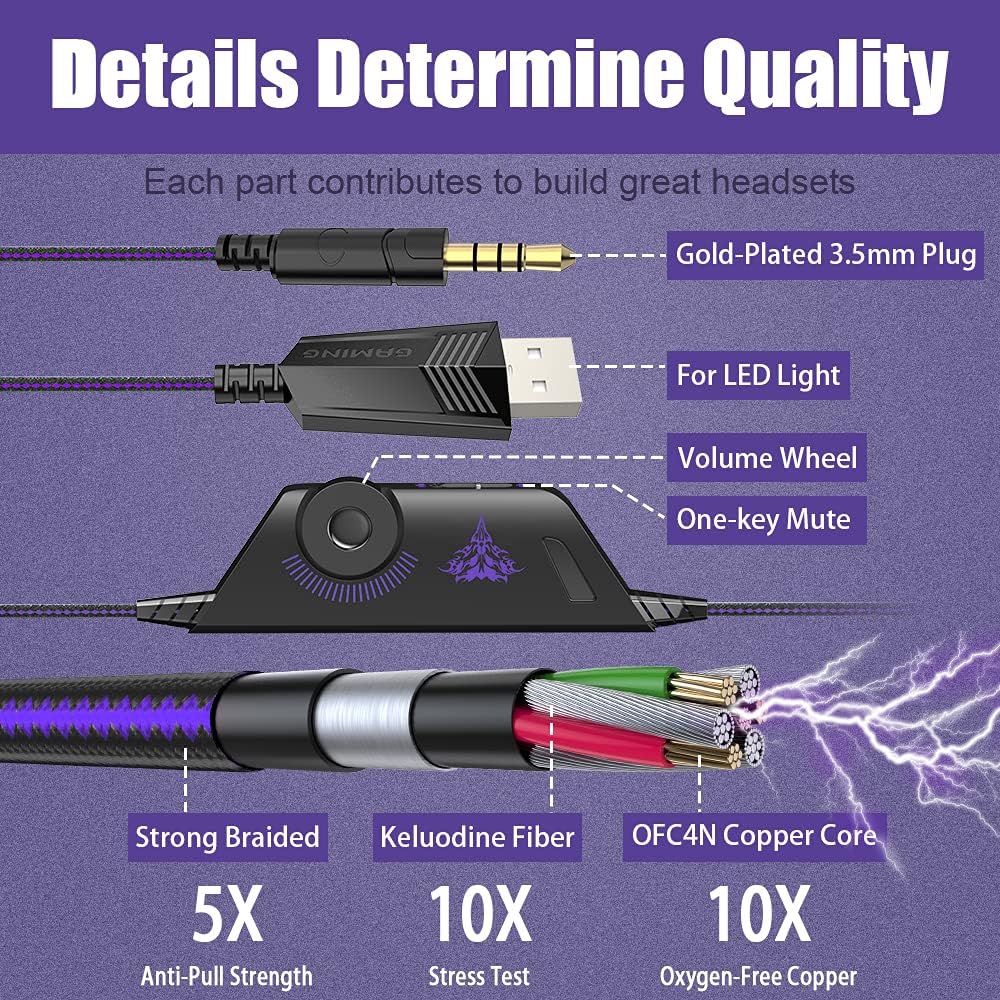 Thumbnail 4 de BENGOO G9000 Gaming Headset 40mm