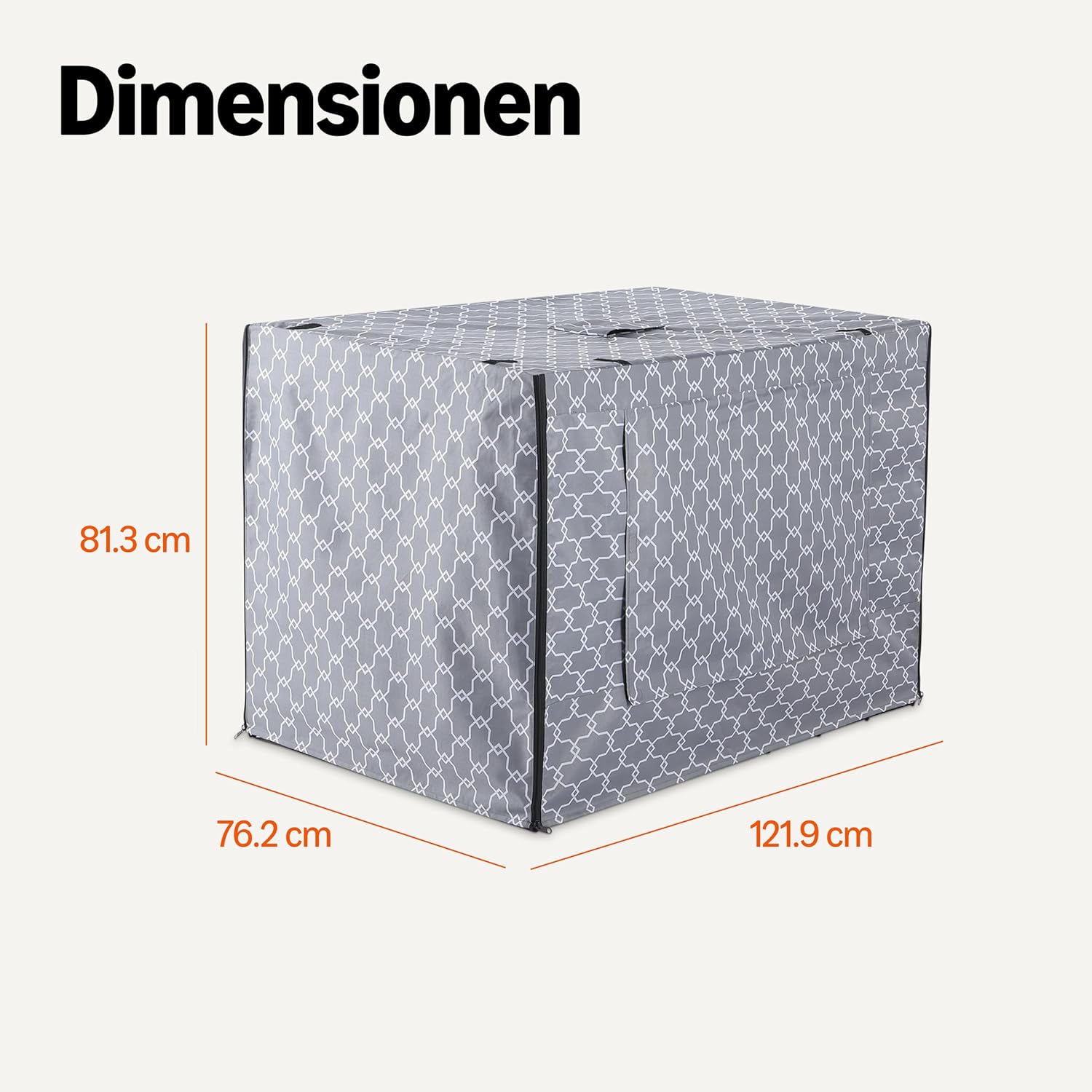 Detalle de Amazon Basics Hundekäfigabdeckungen, 121,9 cm – Privatsphären-Schutz für Drahtkisten
