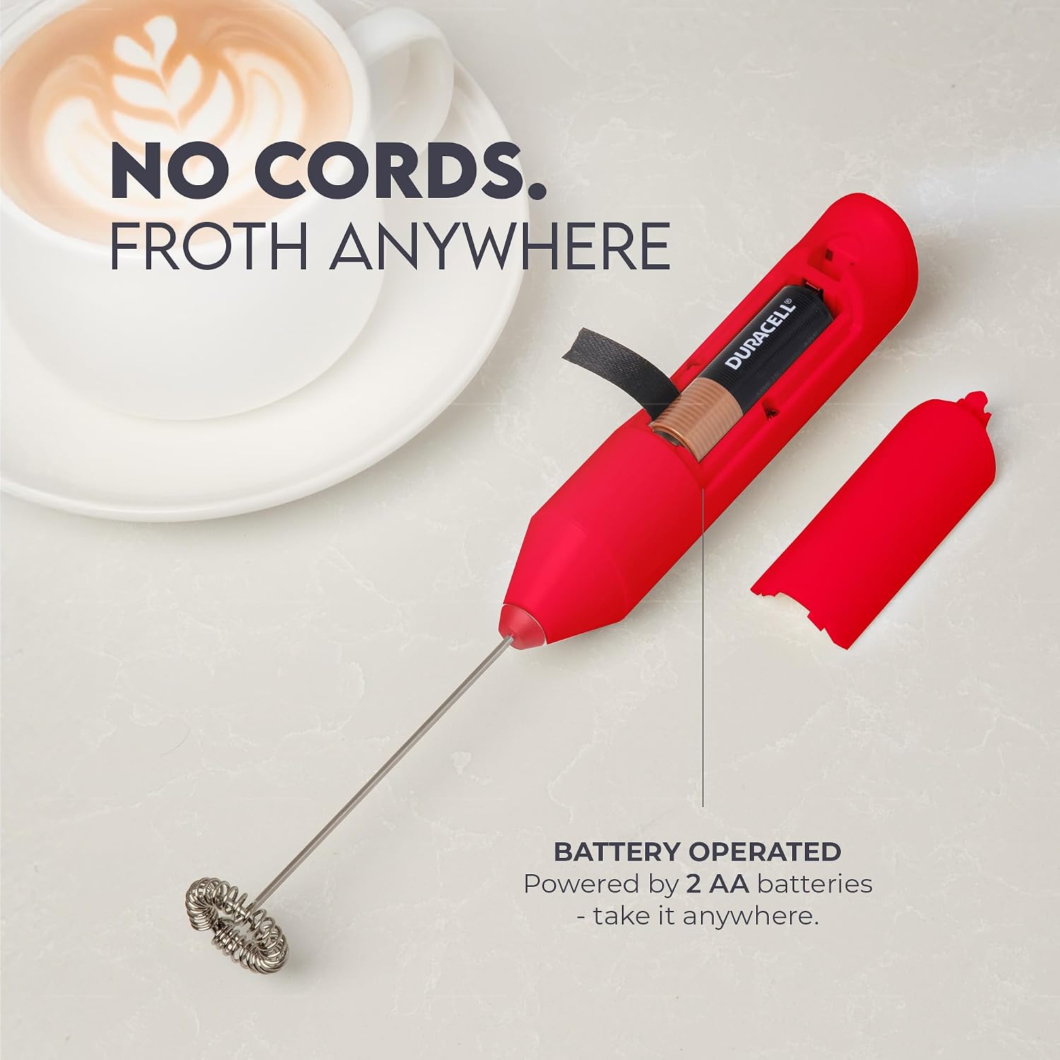 Detalle 2 de Zulay Kitchen handheld milk frother