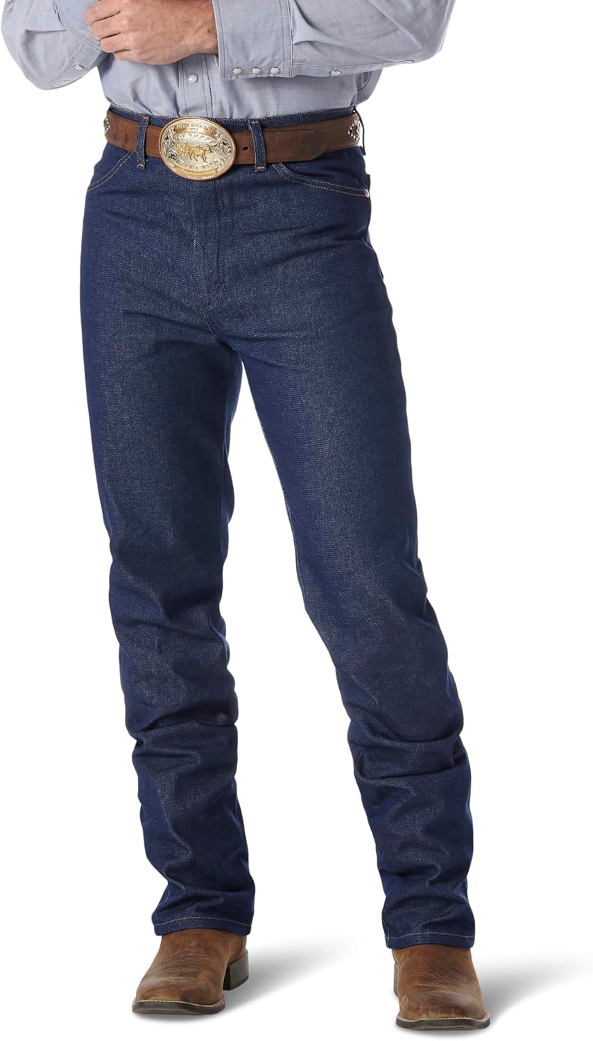 Detalle de Wrangler 0936 Cowboy Cut Slim Fit-jeans för herr med klassisk femficksdesign