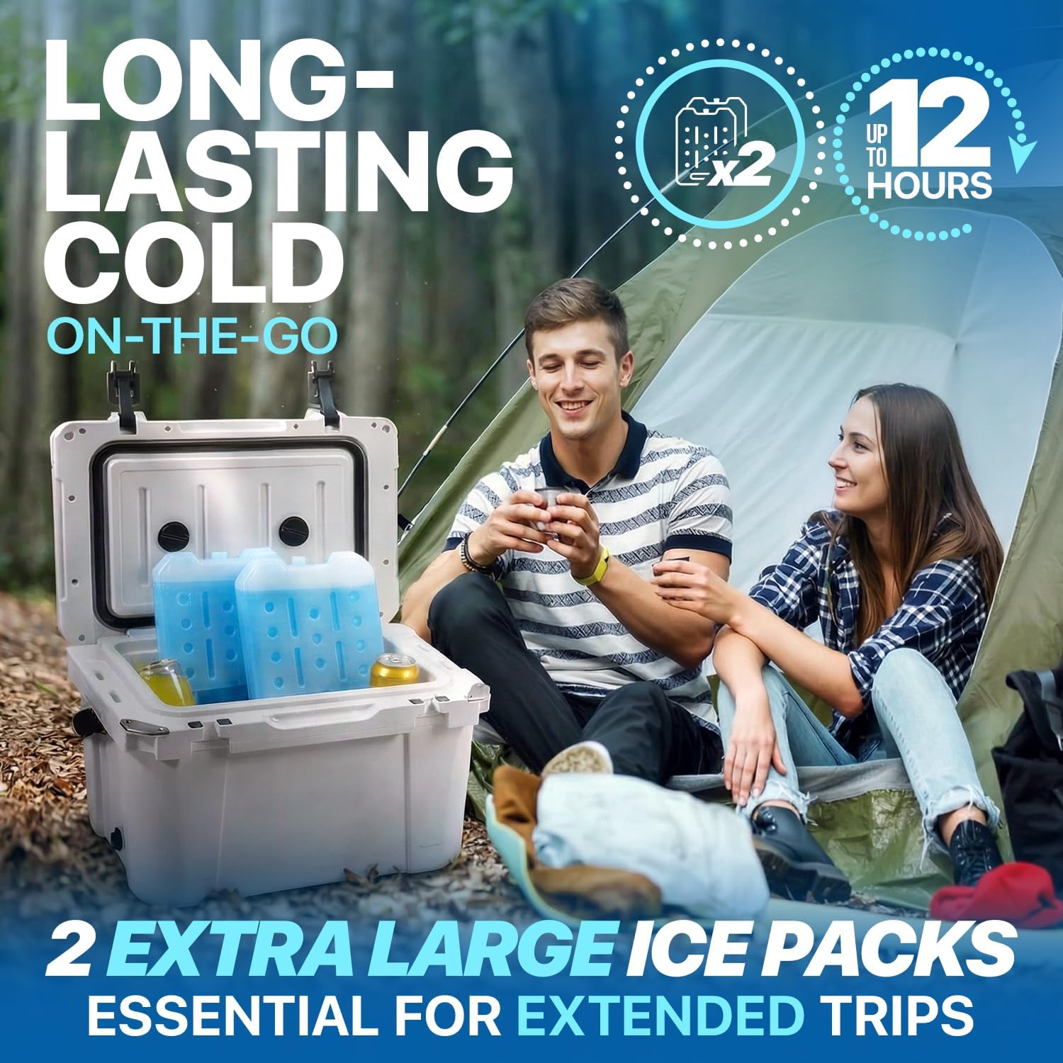 Detalle de Reusable Cooler Ice Packs 10.28 x 7.80 inches