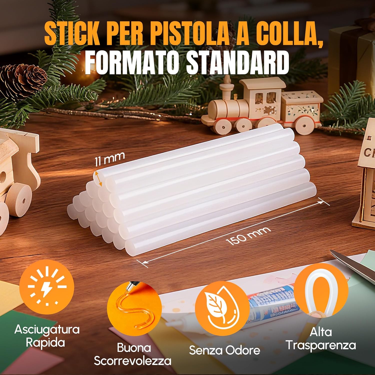 Thumbnail 1 de WORKPROX Pistola per Colla a Caldo Senza Fili 20V con Batteria e Caricatore, Riscaldamento Rapido e Spegnimento Automatico