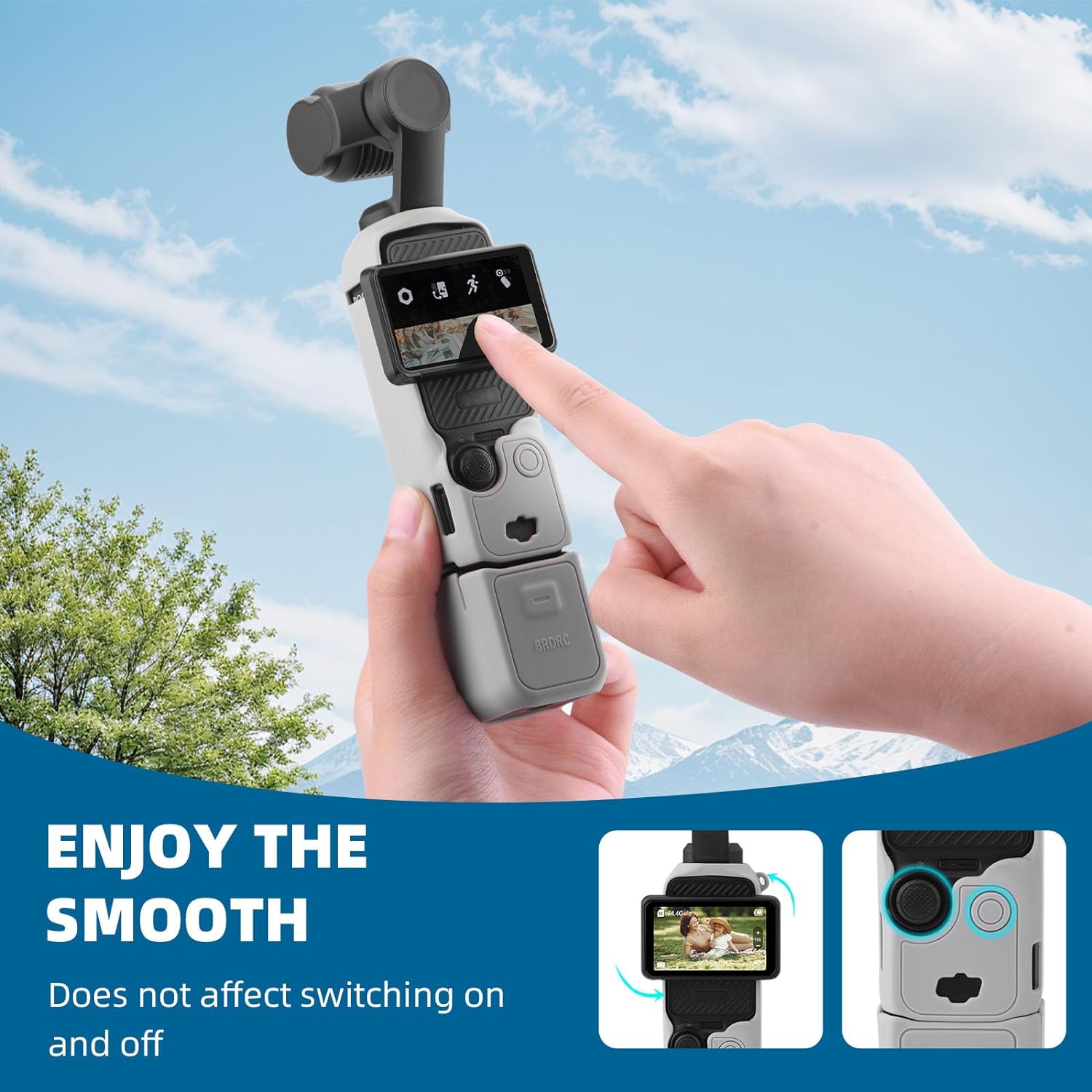 Thumbnail 4 de BRDRC Pocket 3 Creator Combo Silikonhülle, Pink – Rundum-Schutz im Pocket-Format