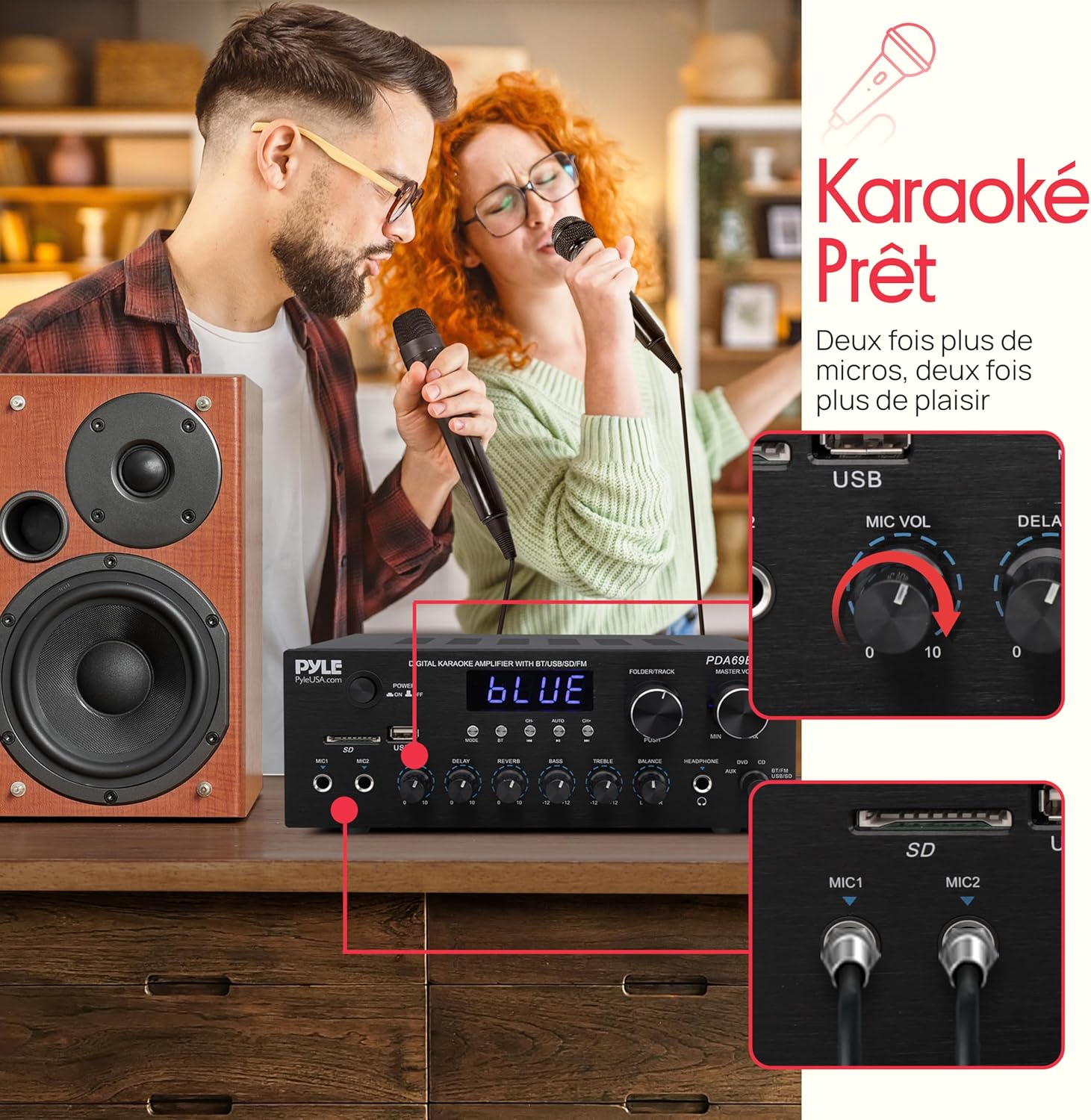 Thumbnail 4 de Pyle Ampli Bluetooth 300W 🎧