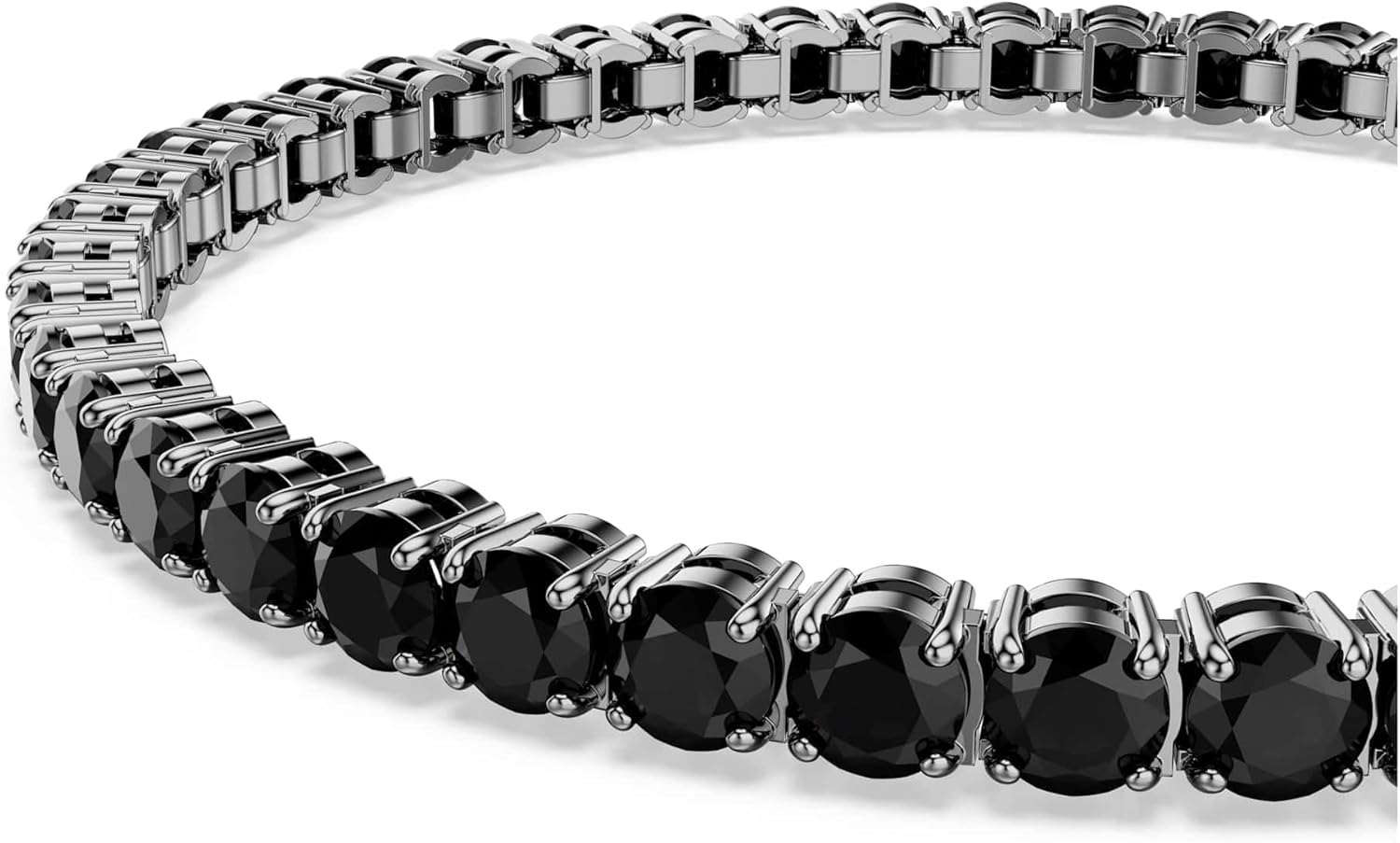 Thumbnail 3 de Swarovski Matrix Collection Tennis Bracelet – bracelet tennis noir en céramique, rhodié au ton rutenio