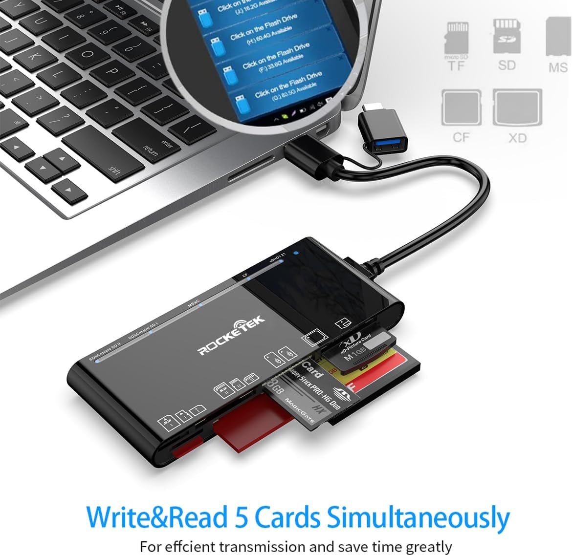 Thumbnail 4 de USB-C USB 3.0 Multi-Kartenleser 7-in-1
