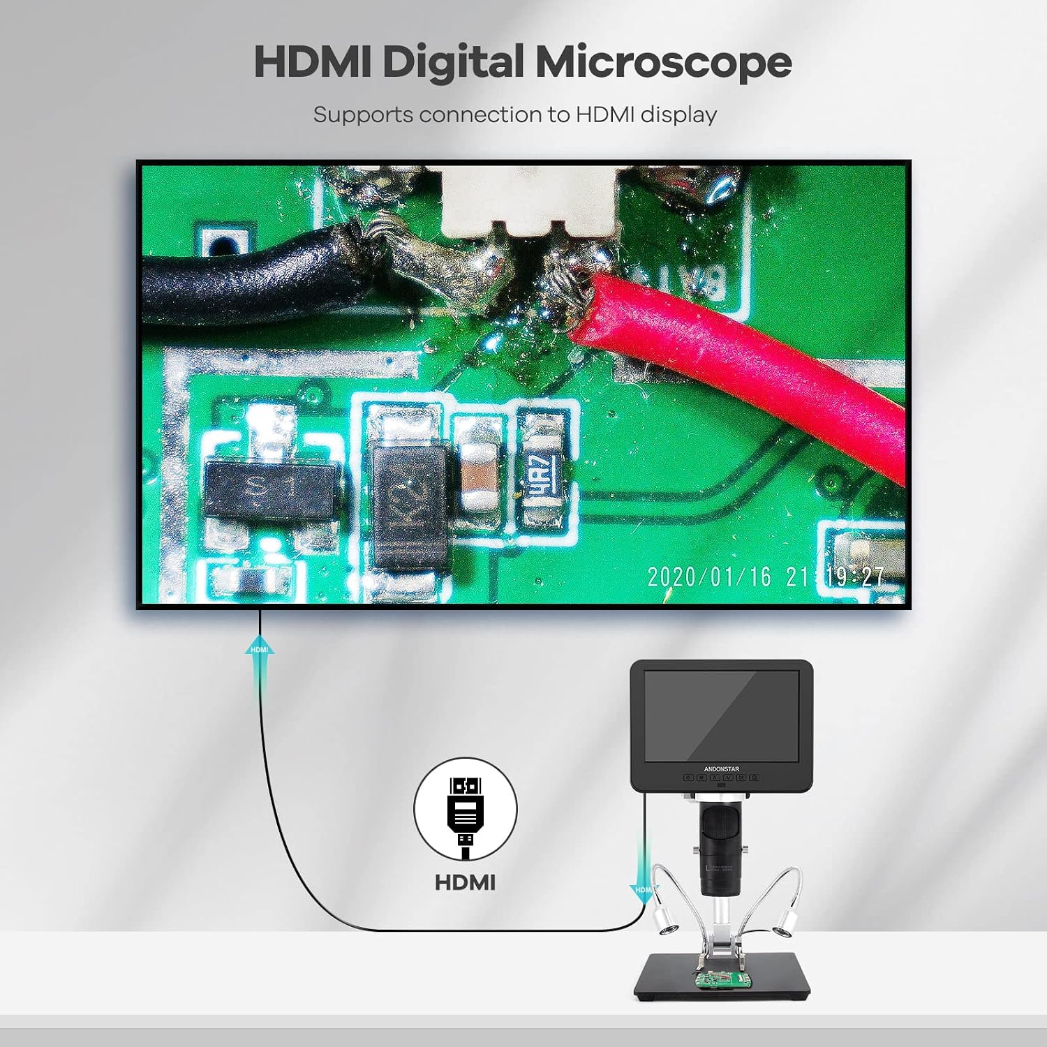 Thumbnail 3 de Andonstar AD246S-M digital microscope 2000x 🔬