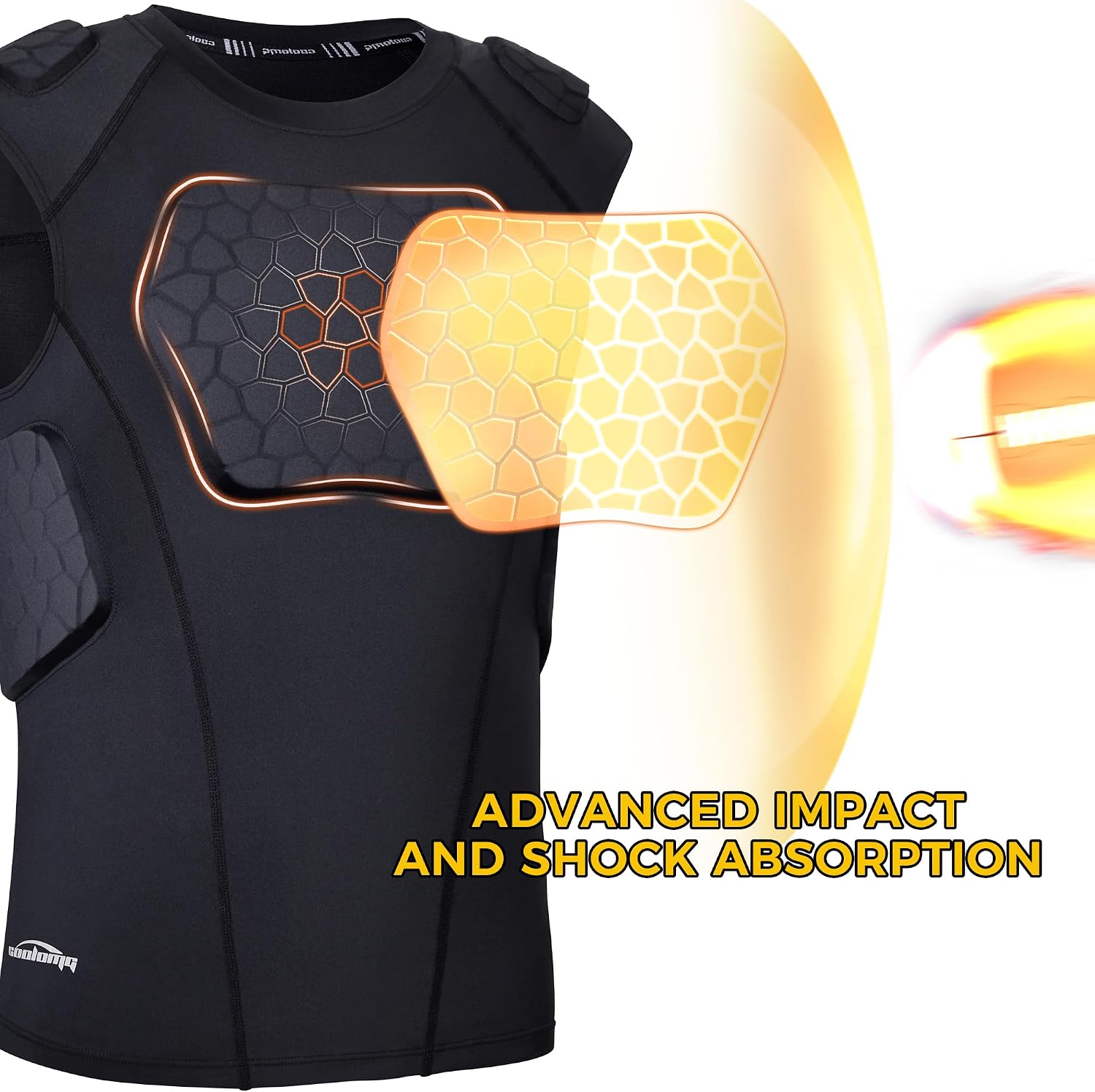 Detalle de COOLOMG Padded Football Shirt