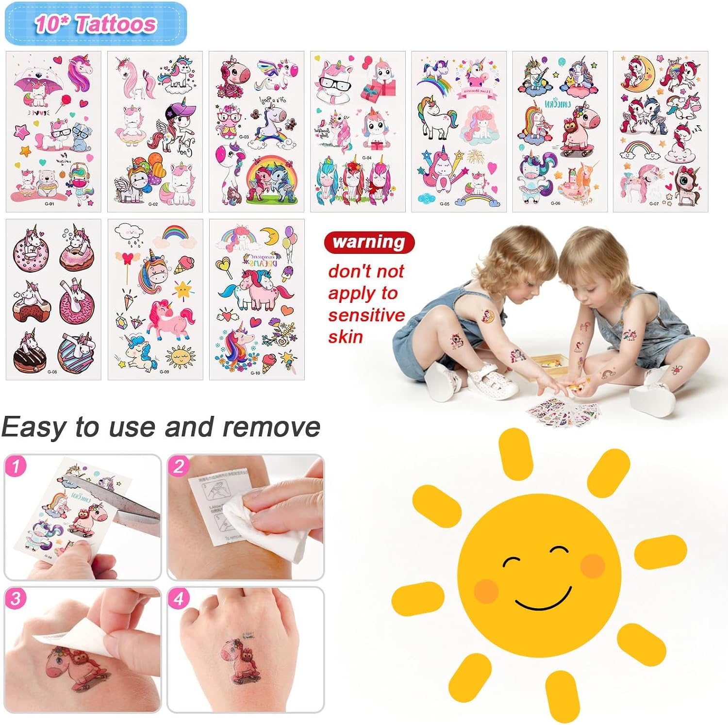 Detalle de Kareeran Einhorn Party Mitgebsel-Set für Kindergeburtstag (für 3–12 Jahre) – Einhorn-Geschenke zum Befüllen