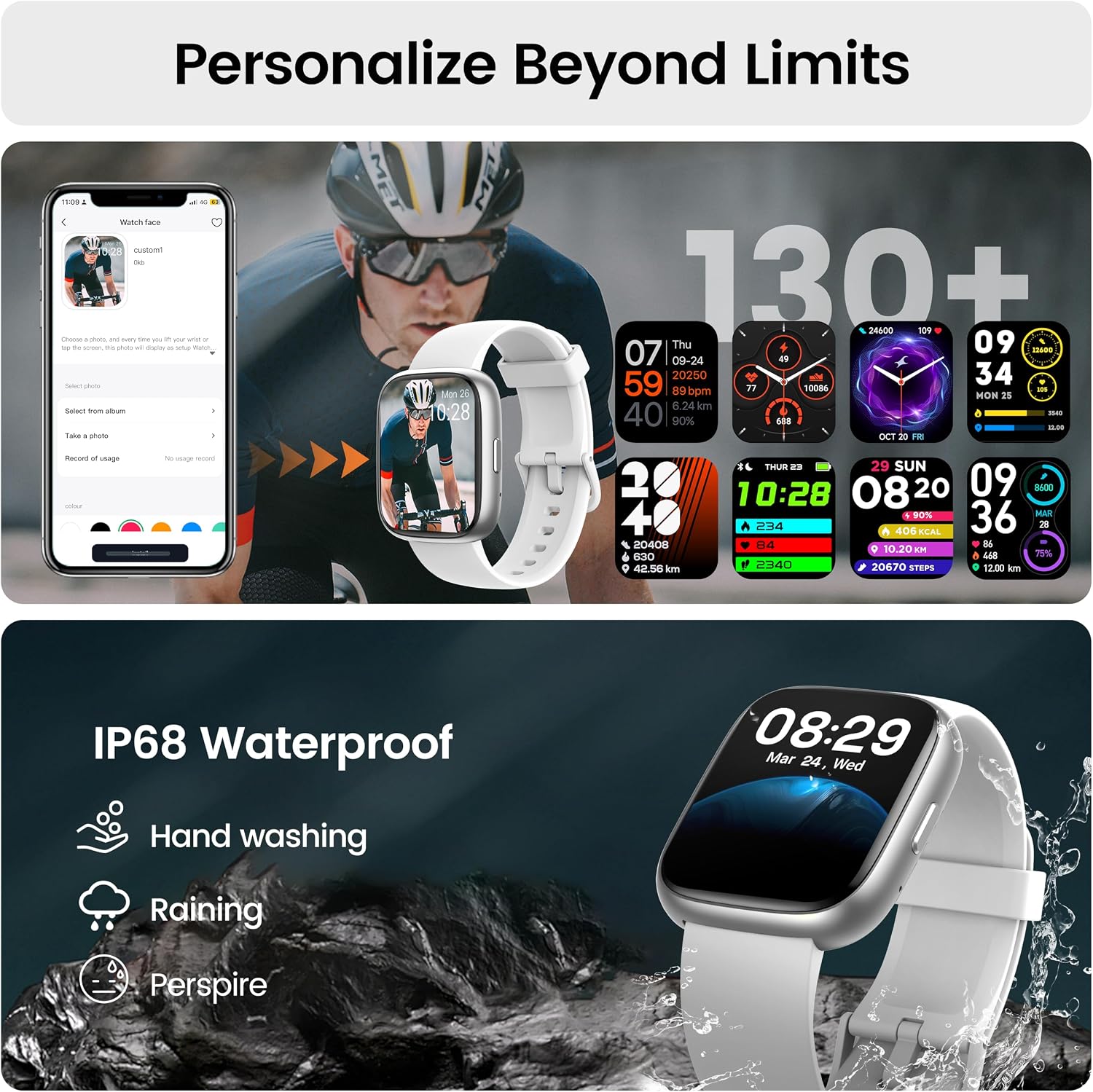 Thumbnail 6 de Smart Watch with Alexa 1.83" HD