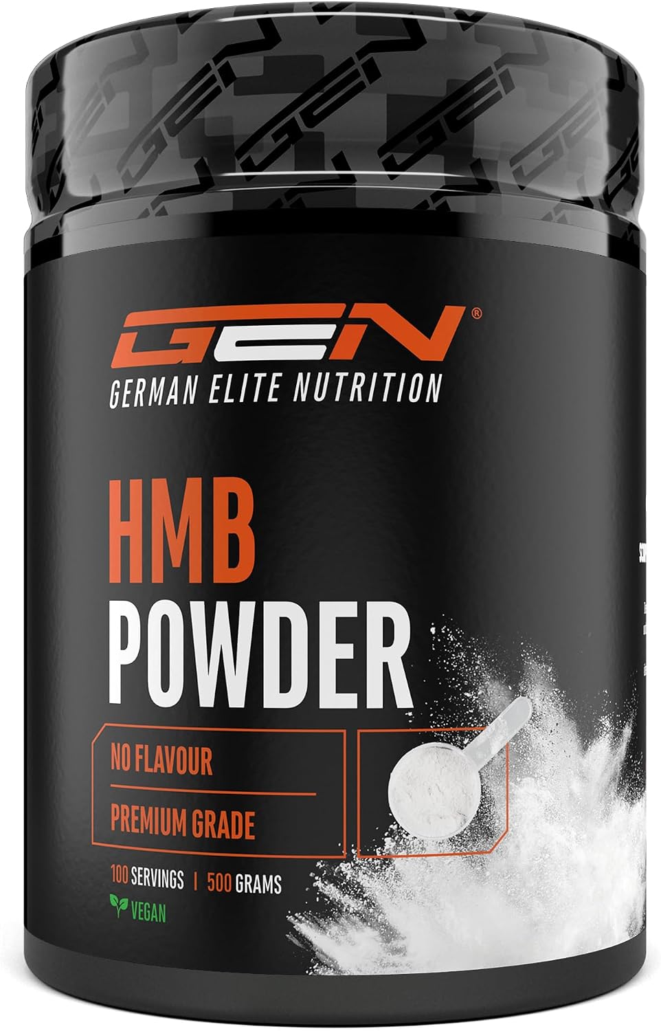Detalle de HMB Pulver 500 g (Calcium-HMB) – 100 Portionen, vegan, ohne Zusätze