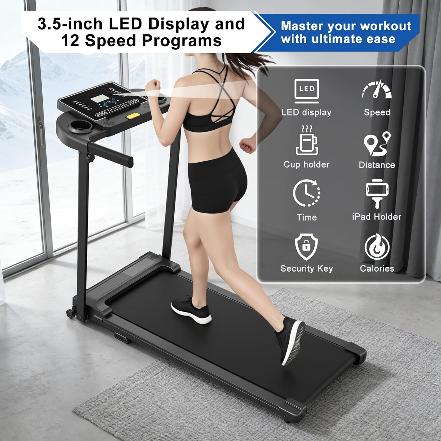 Detalle de Walking Pad Treadmill with 39-Inch Belt