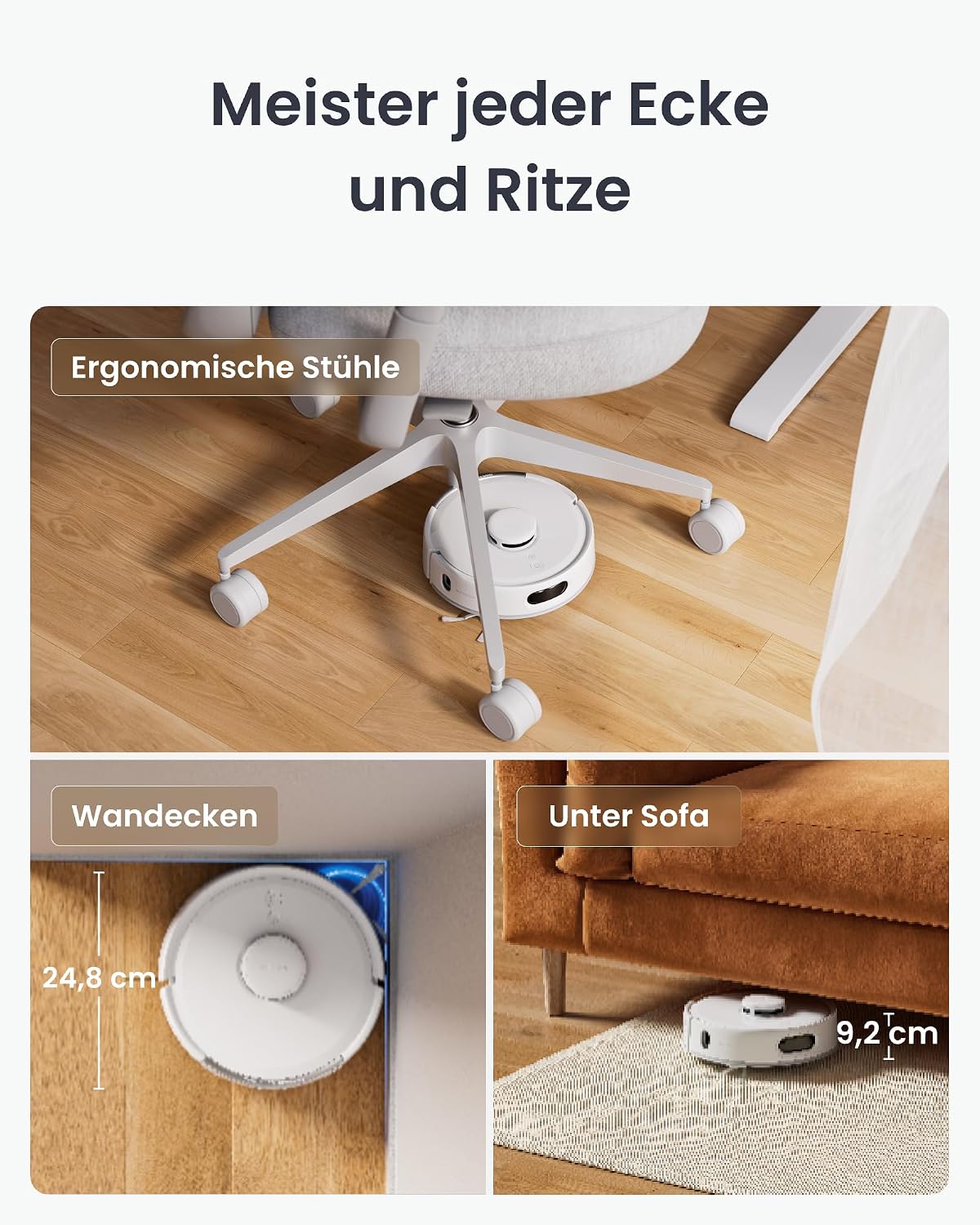 Detalle 2 de SwitchBot K11+ Saugroboter mit 6000 Pa