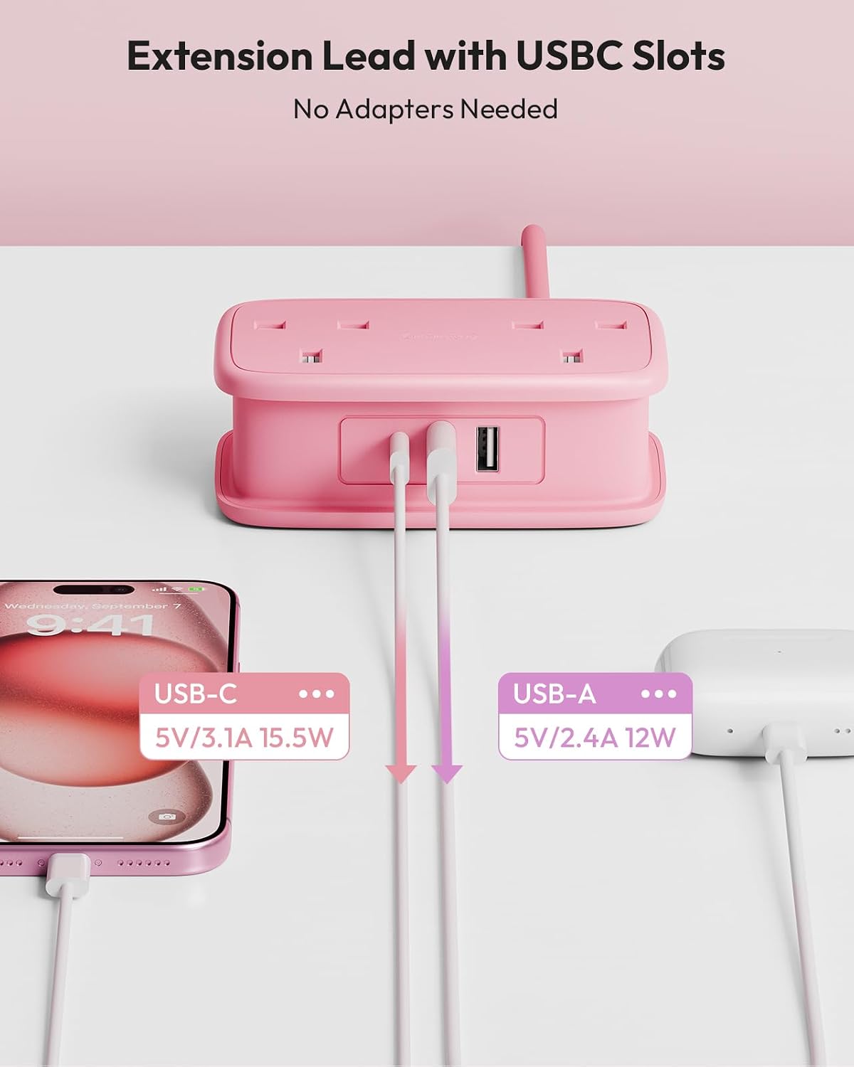 Thumbnail 3 de NTONPOWER Travel USB Extension Lead 1.2m