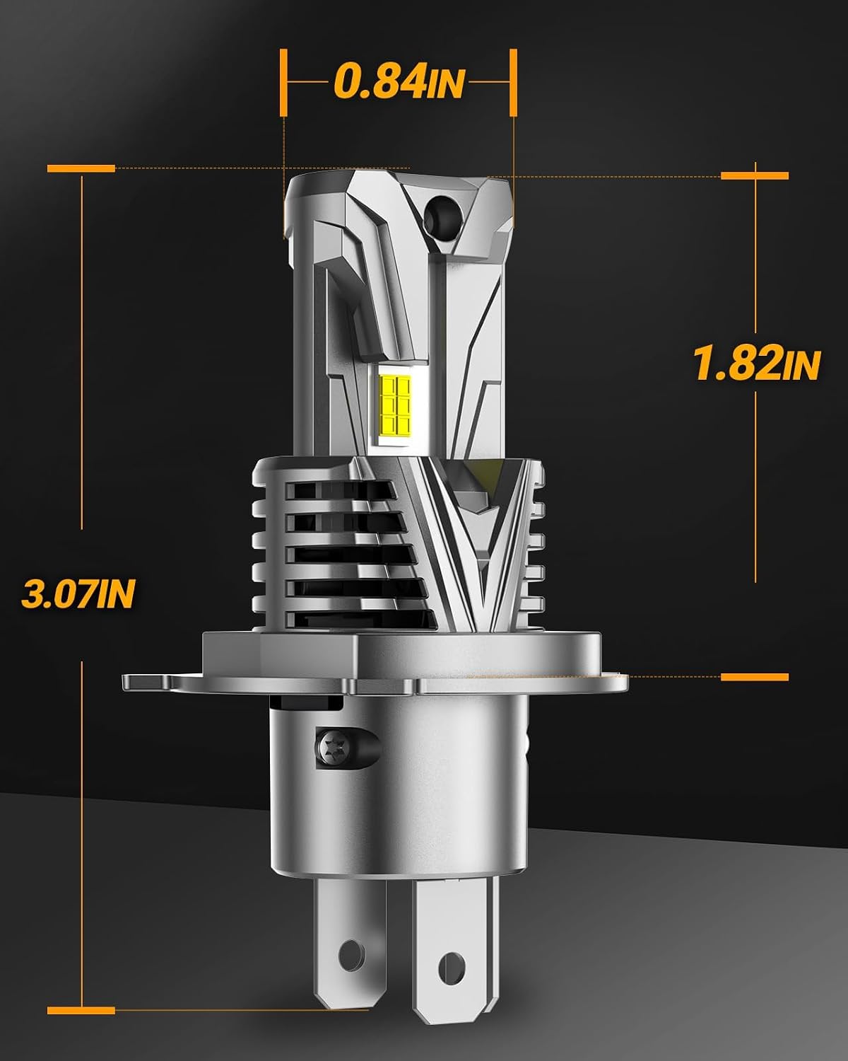 Thumbnail 6 de SEALIGHT H4 Bulb S7S Series: 60,000LM, 130W, 6500K with 25,000 RPM Cooling – Pack of 2