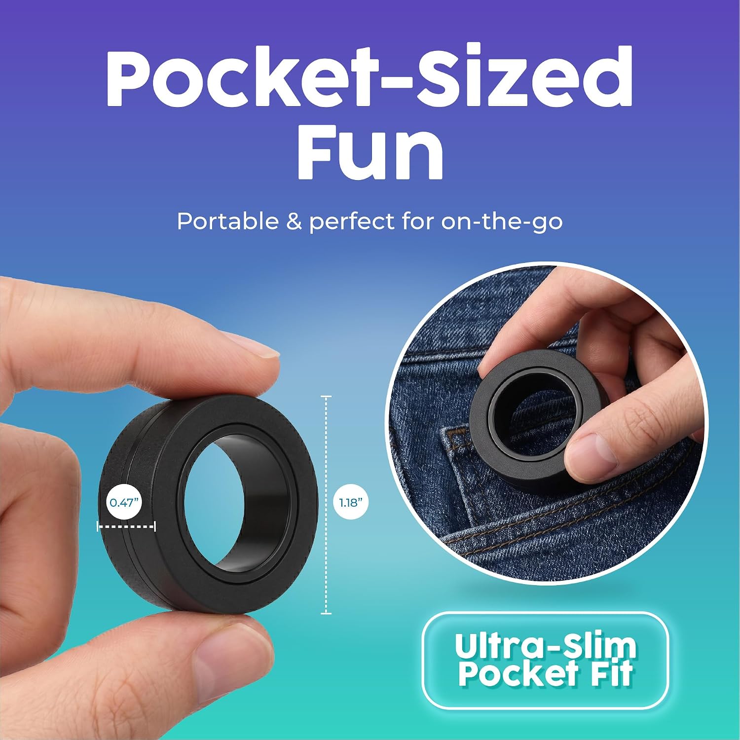 Thumbnail 6 de BunMo Magnetic Rings N45 Fidget Toy