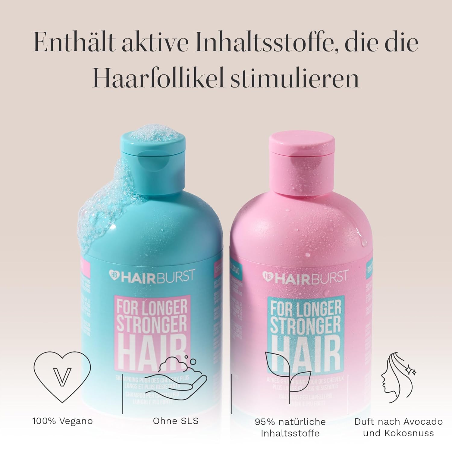 Thumbnail 1 de HAIR BURST Shampoo & Conditioner Set 2×350 ml
