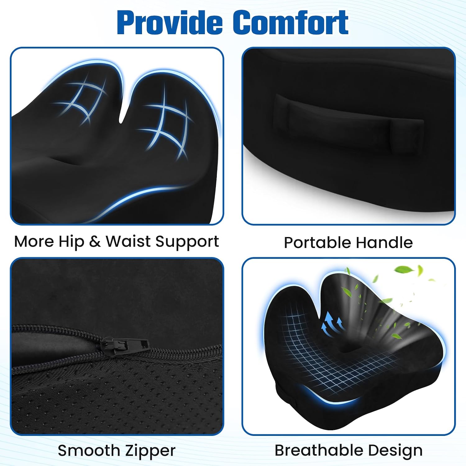 Detalle de DailyCuddles Memory Foam Seat Cushion Large