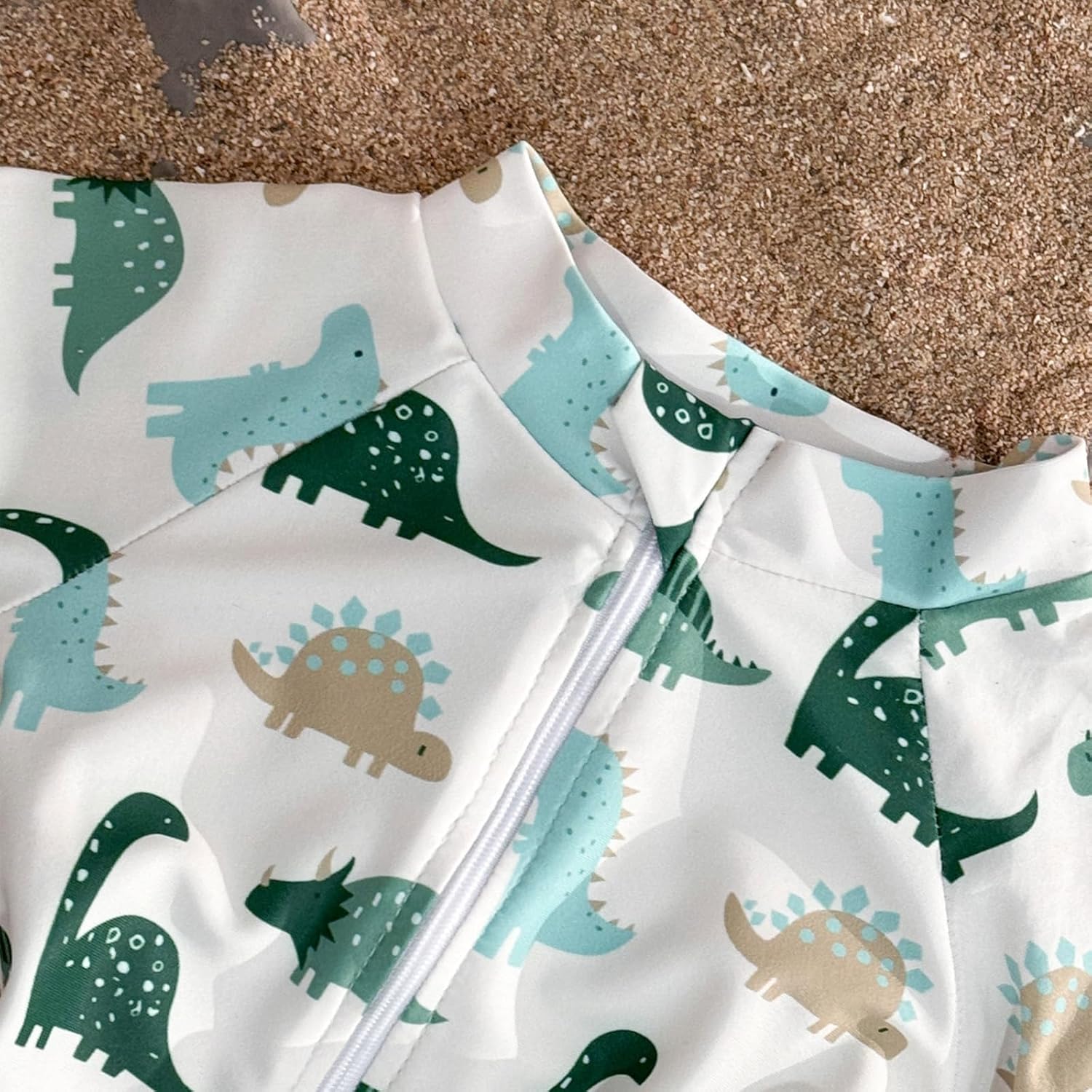 Thumbnail 3 de JiAmy Baby Boys Swimming Costume with Sun Hat: One-Piece Rash Guard for Sun Protection (6M–5Y)