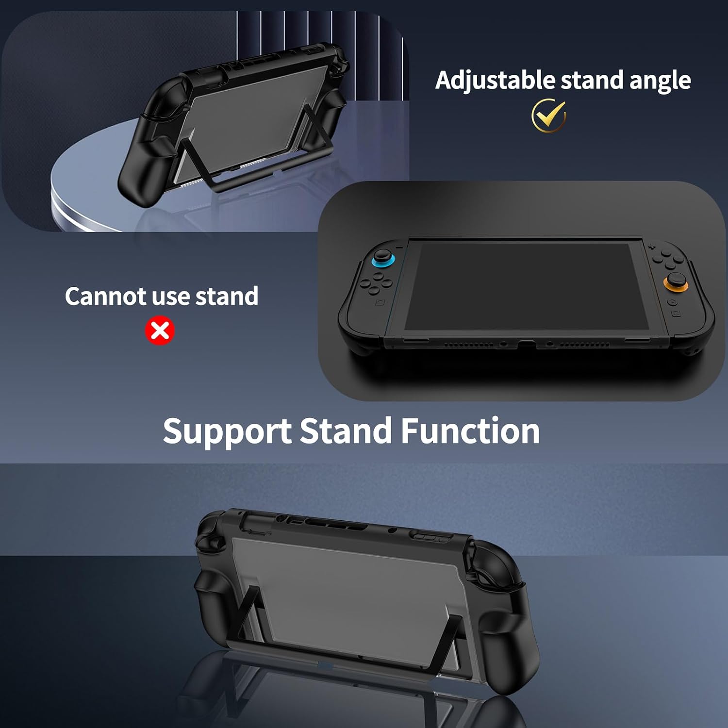 Thumbnail 4 de ewnol Dockable Case for Nintendo Switch 2: Ergonomic Grip, Stand Access, and All-in-One Protection