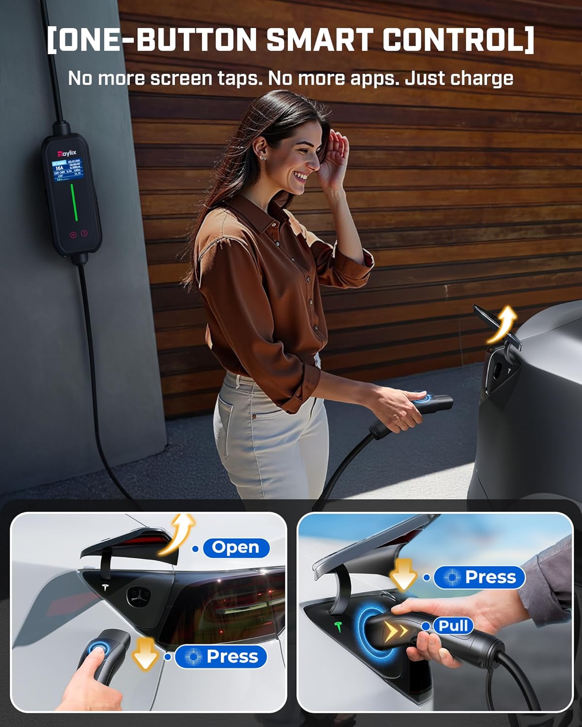 Thumbnail 1 de 2026 Upgraded Level 1 & 2 Tesla Mobile Charger by Raylix