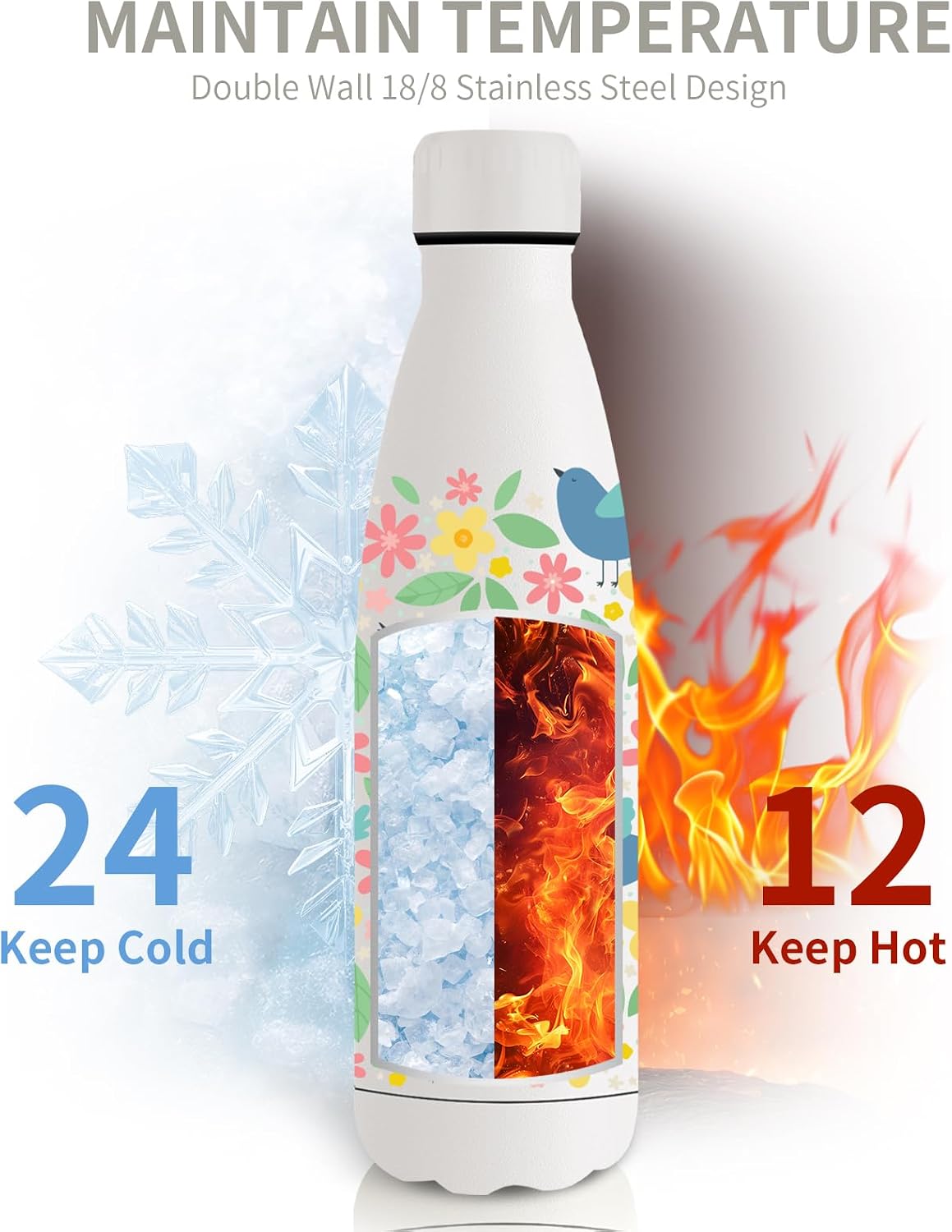 Thumbnail 4 de Trinkflasche Edelstahl 500ml Thermosflasche