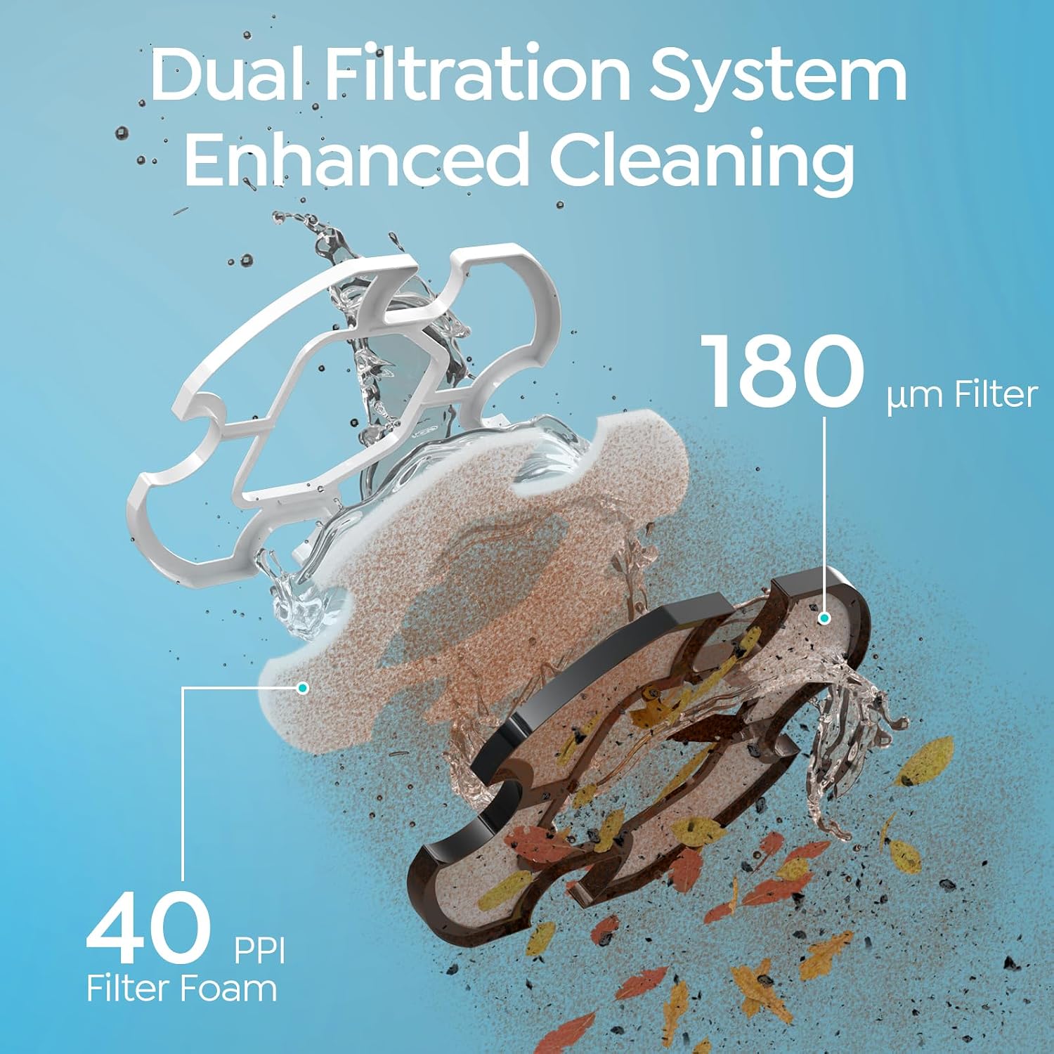 Detalle de S2 Pool Vacuum Robot, 90-Minute Runtime