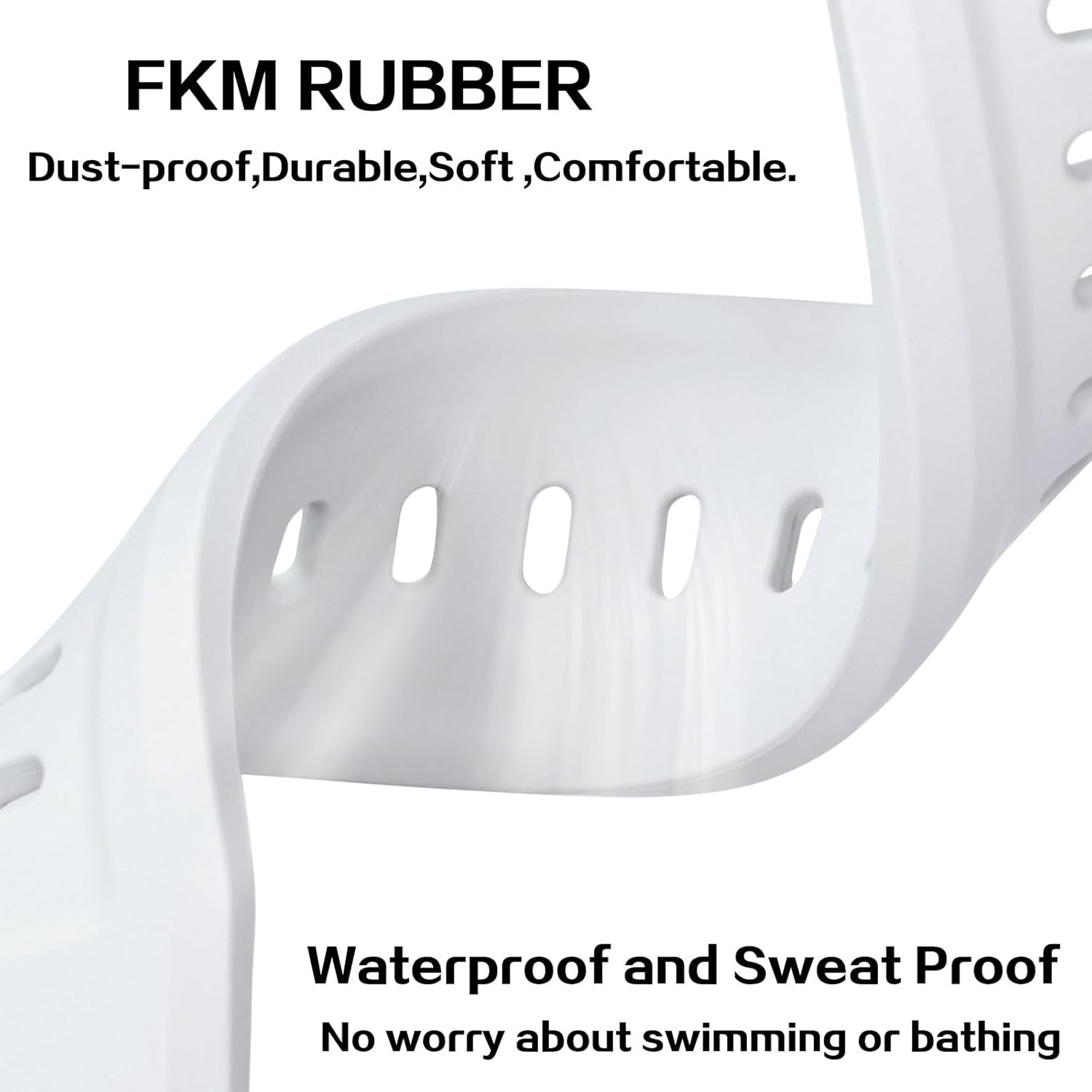 Detalle de Anbeer FKM Rubber Bands for Apple Watch 49mm