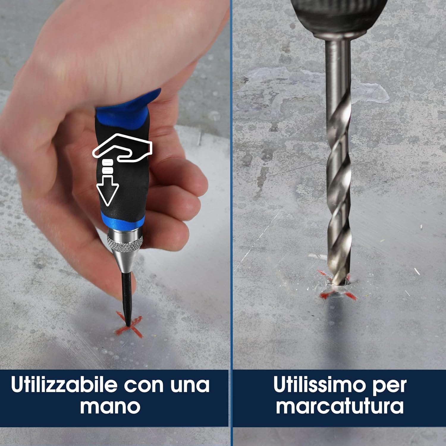 Thumbnail 3 de Bulino Automatico S&R Centrale Professionale Regolabile 60-130 N per Metallo, Legno e Materiali Duri – con Punta di Ricambio (Made in Germany)