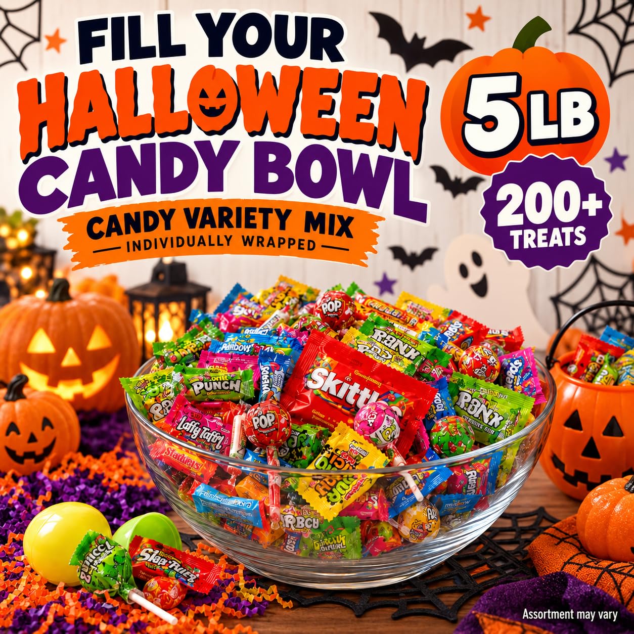 Detalle 2 de ONE CANDY WAY Bulk Candy Variety Pack, 5 lb Individually Wrapped Mix
