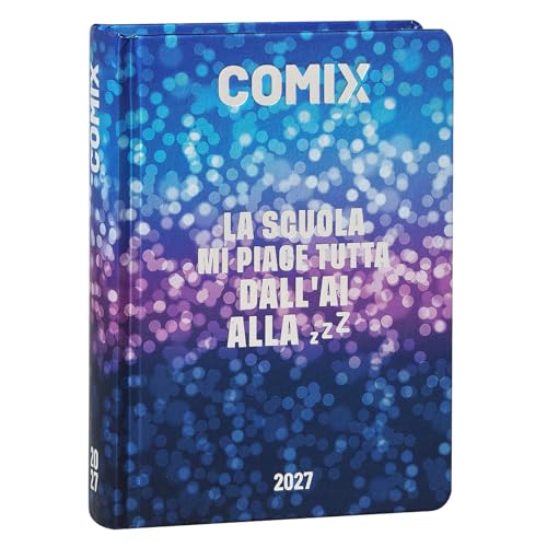 Detalle de Agenda giornaliera COMIX 16 mesi 2026-2027: compatta, resistente e a fumetti per studenti