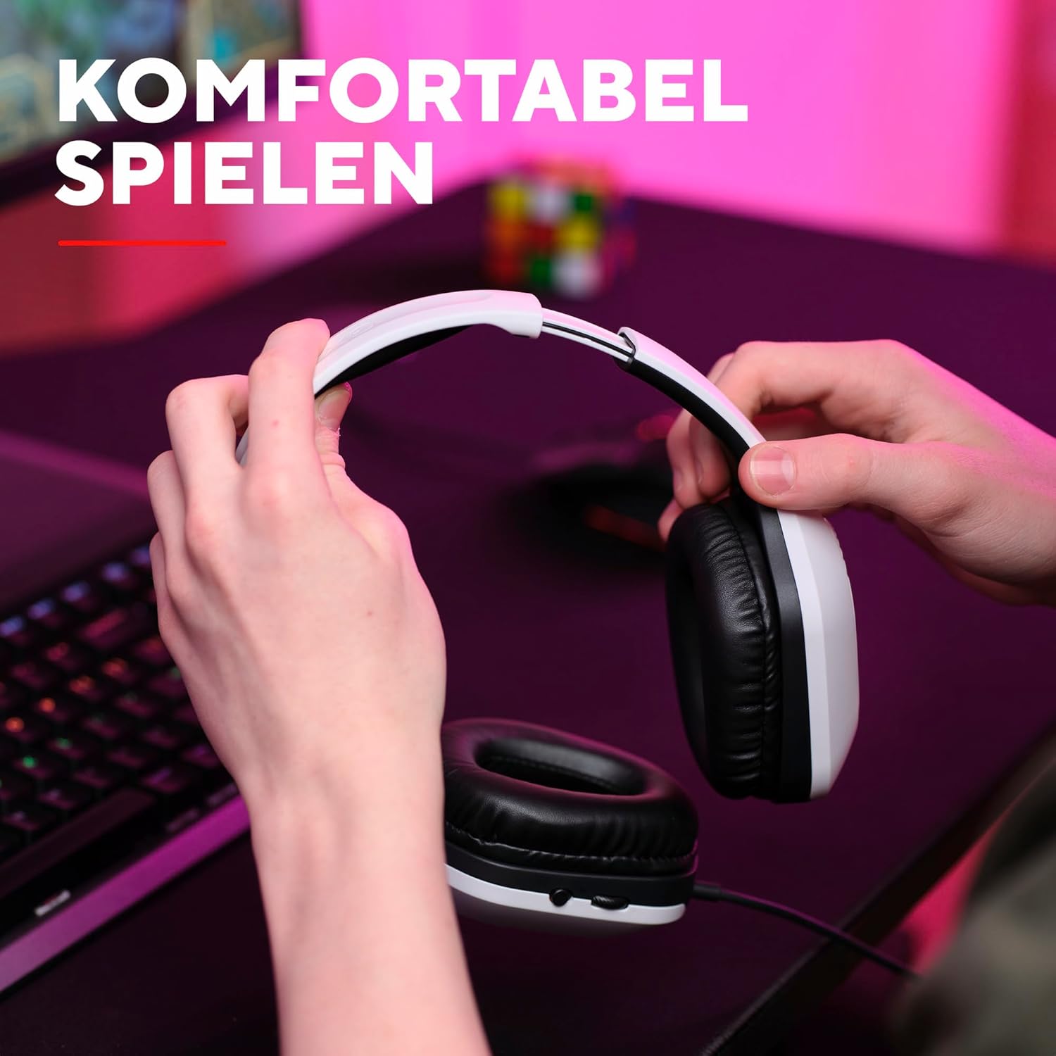 Thumbnail 6 de Trust Gaming GXT 418W Rayne – Leichtes, kabelgebundenes Gaming-Headset mit 50-mm-Treibern