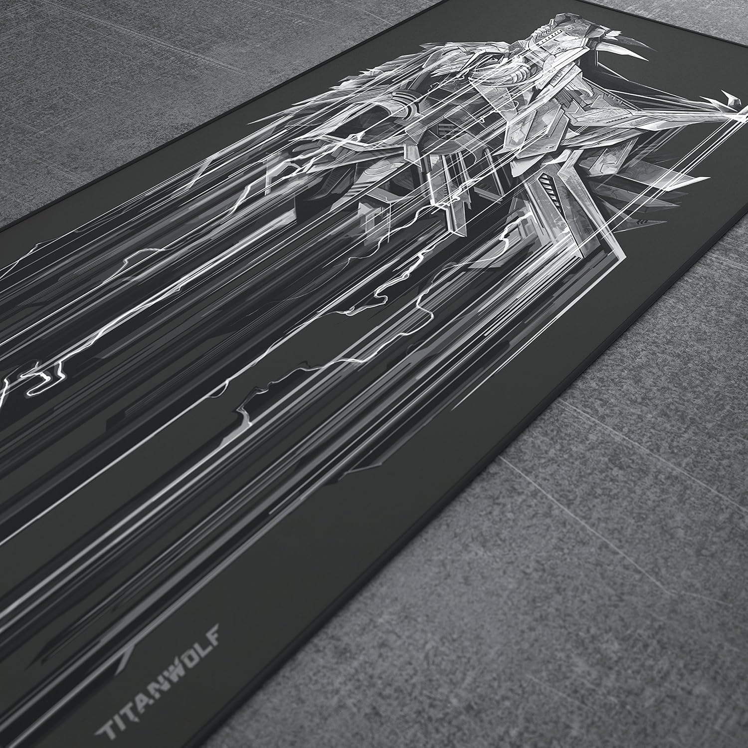 Detalle 2 de Titanwolf XXL Speed Gaming Mouse Pad (900 x 400 x 3 mm) – smooth control, non-slip rubber base