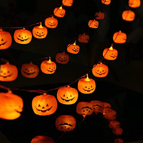 Detalle 2 de Loiina Zucca di Luci Stringa Halloween 3 metri, 20 LED: decorazione lucente per esterni